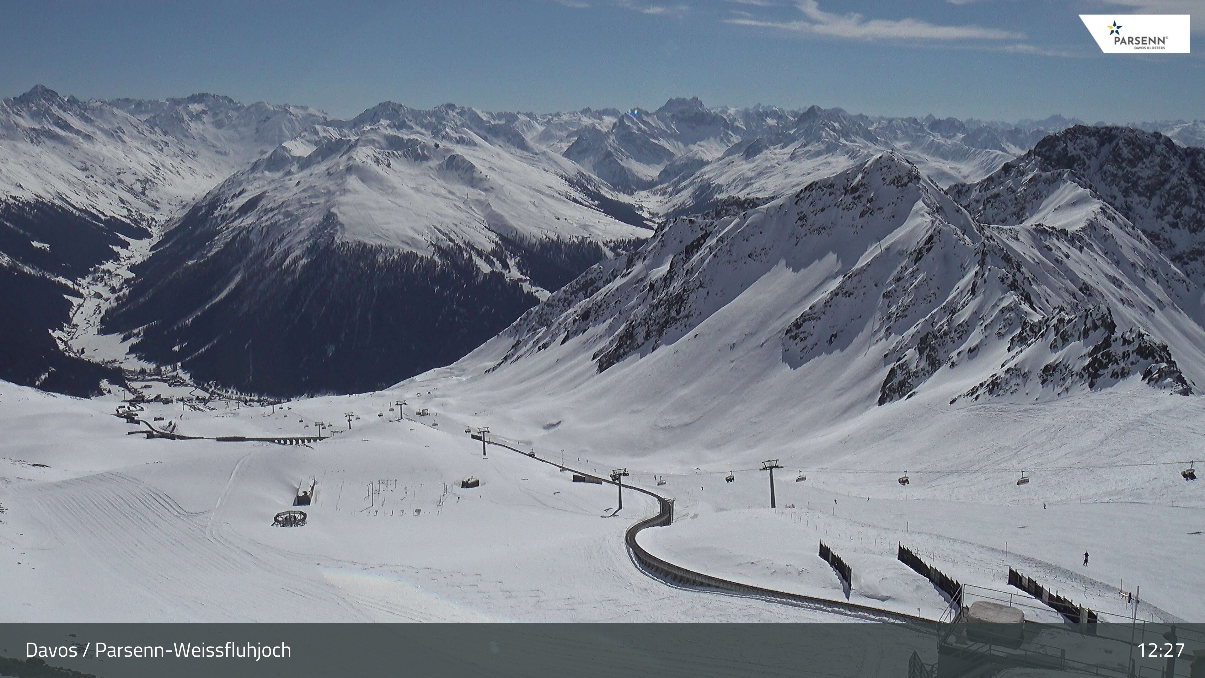 Archiv Foto Webcam Davos Klosters: Parsenn Weissfluhjoch