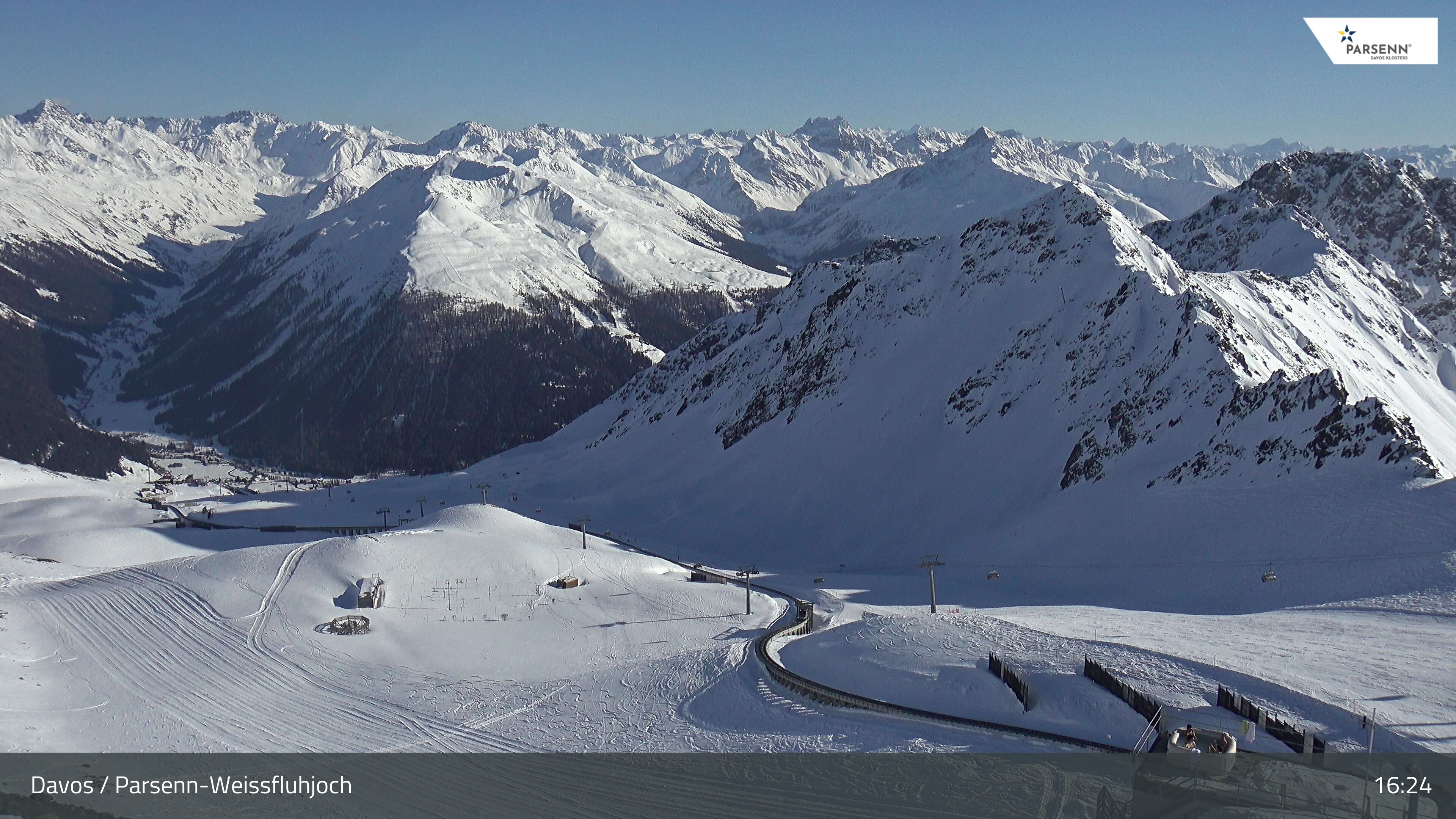 Archiv Foto Webcam Davos Klosters: Parsenn Weissfluhjoch