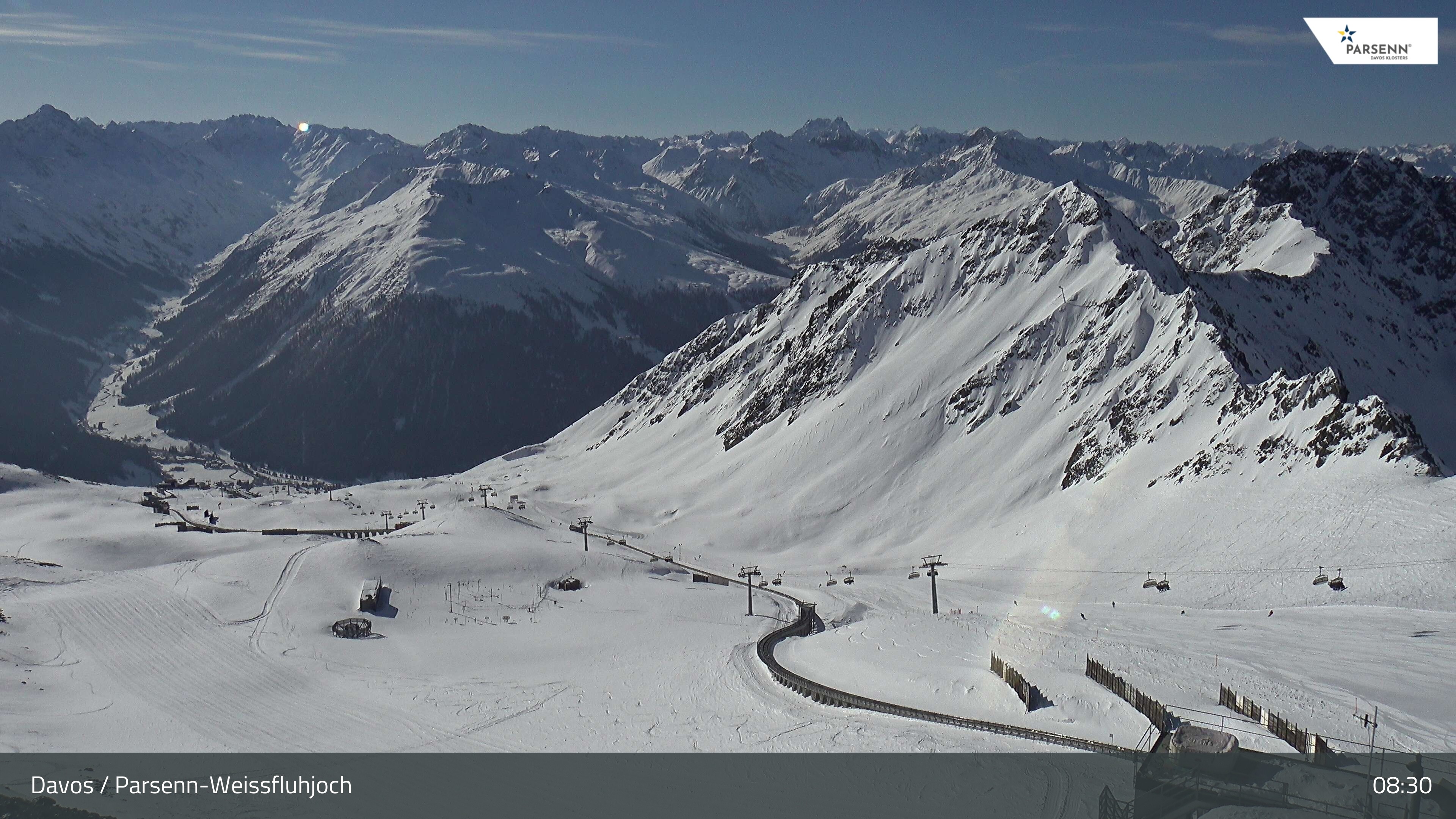 Archiv Foto Webcam Davos Klosters: Parsenn Weissfluhjoch