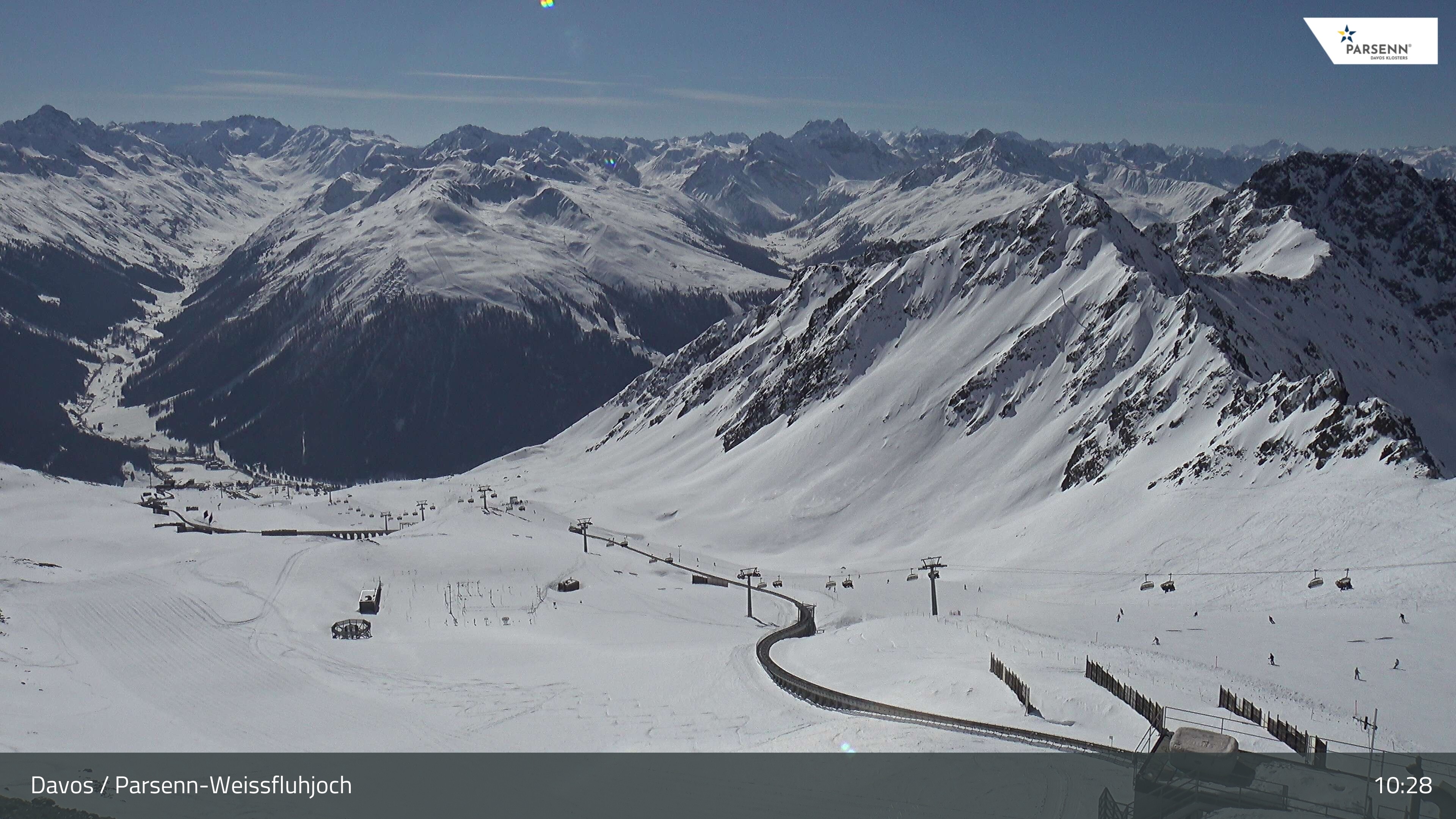 Archiv Foto Webcam Davos Klosters: Parsenn Weissfluhjoch