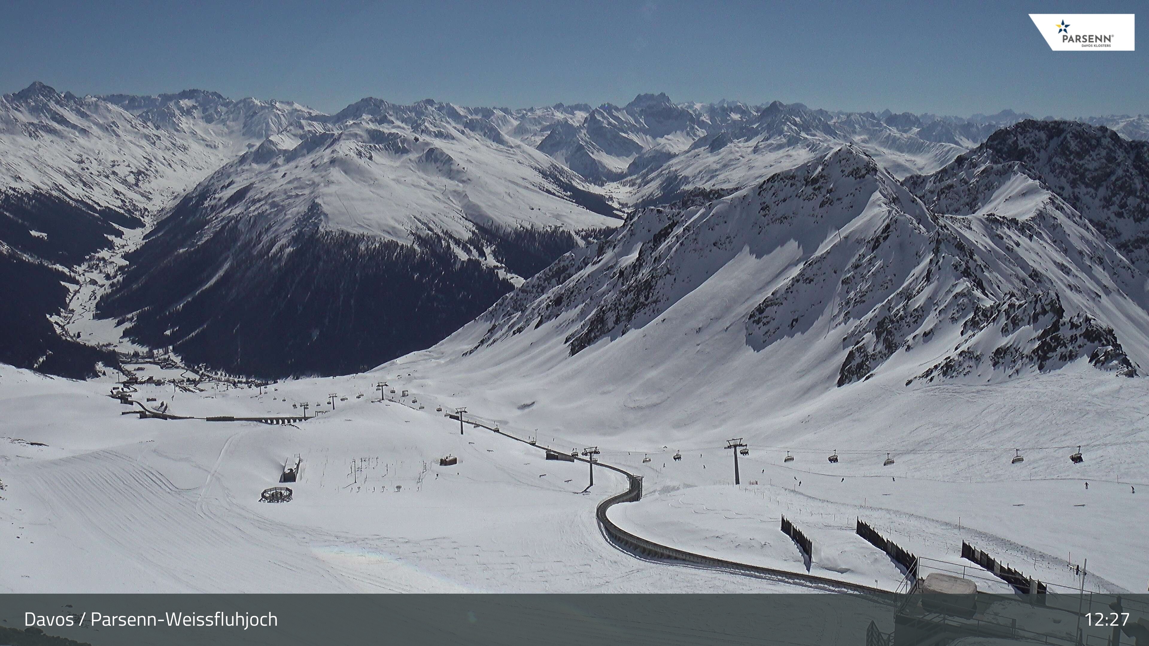 Archiv Foto Webcam Davos Klosters: Parsenn Weissfluhjoch