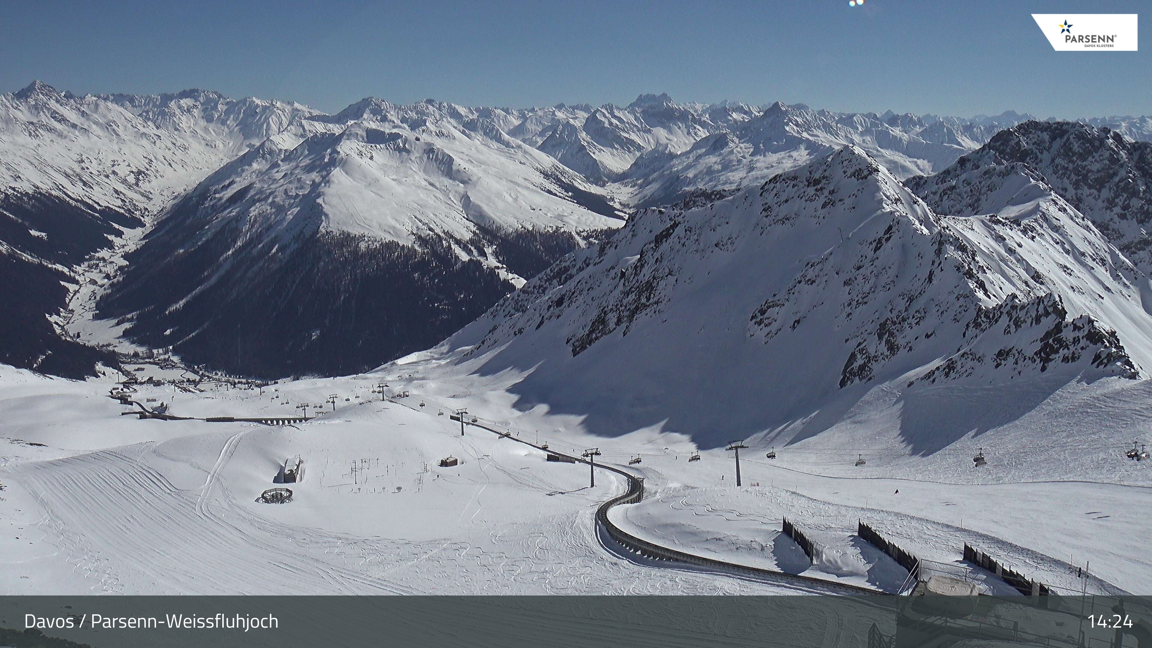 Archiv Foto Webcam Davos Klosters: Parsenn Weissfluhjoch