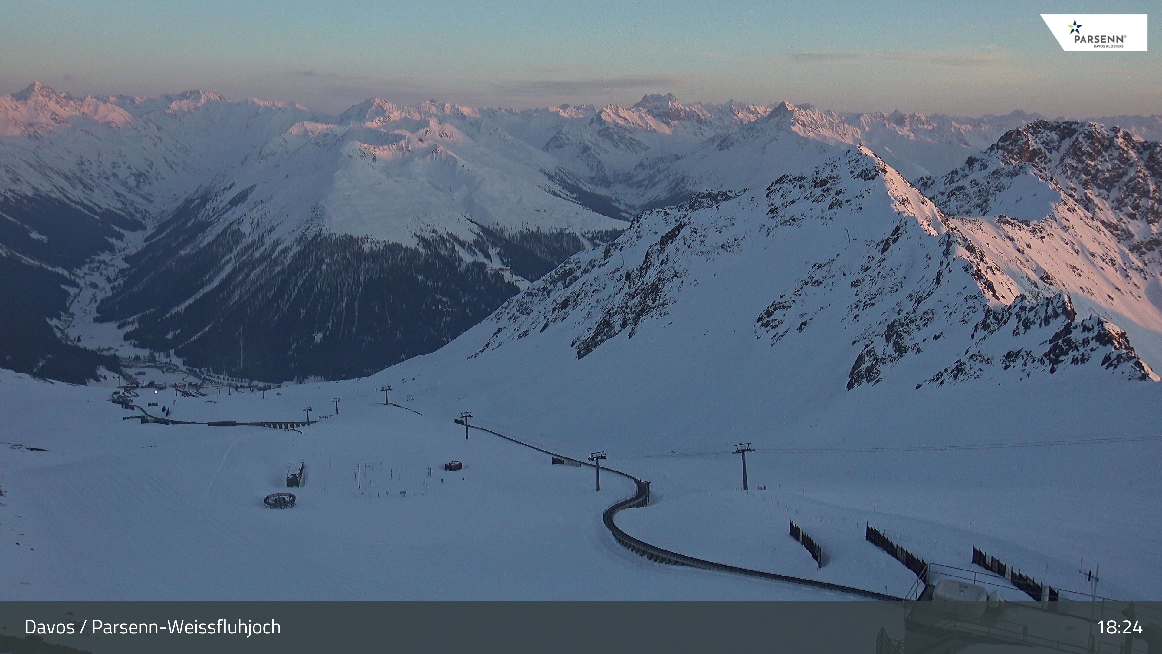 Archiv Foto Webcam Davos Klosters: Parsenn Weissfluhjoch