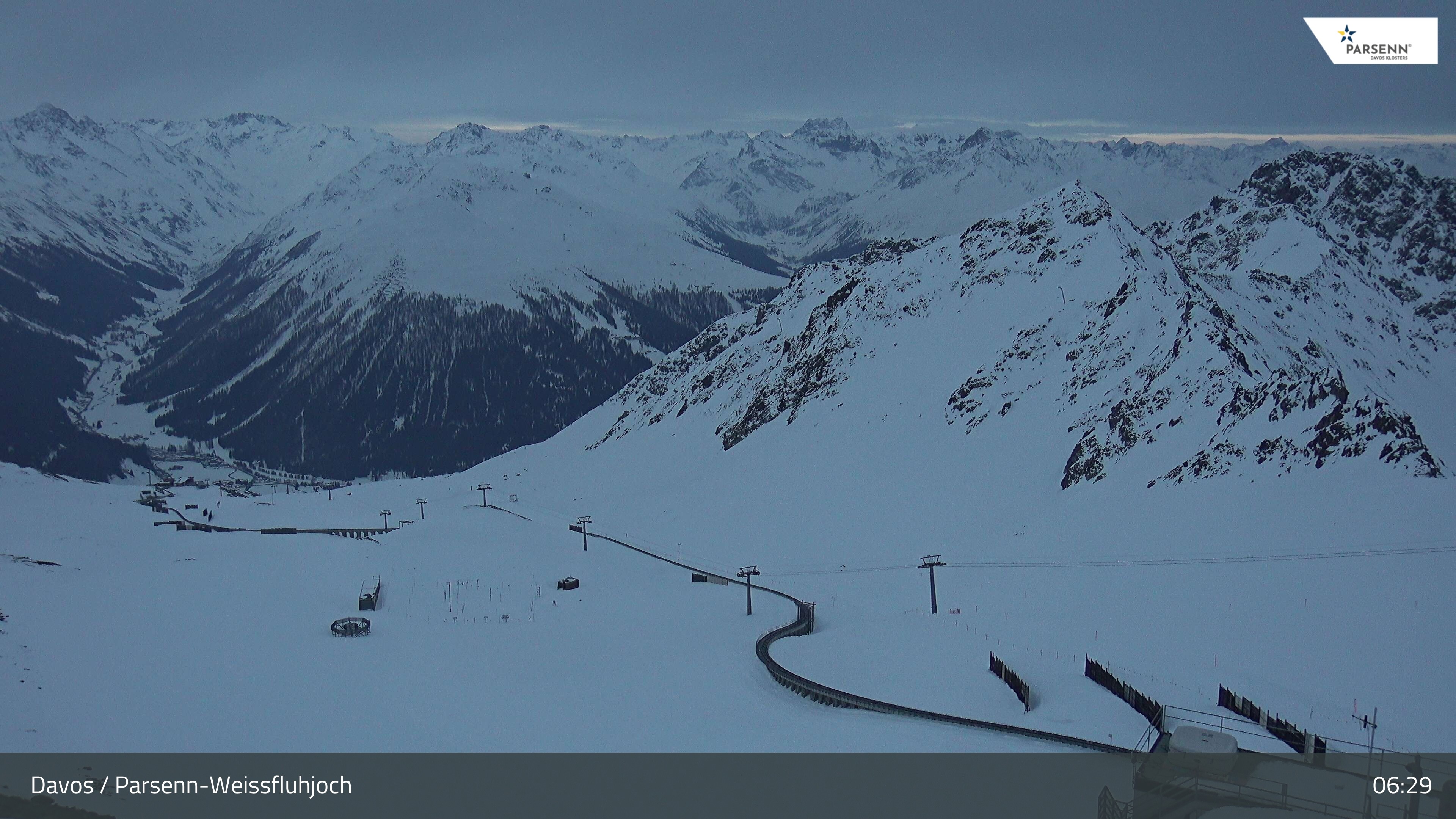 Archived image Webcam Parsenn: Blickrichtung Dorftäli