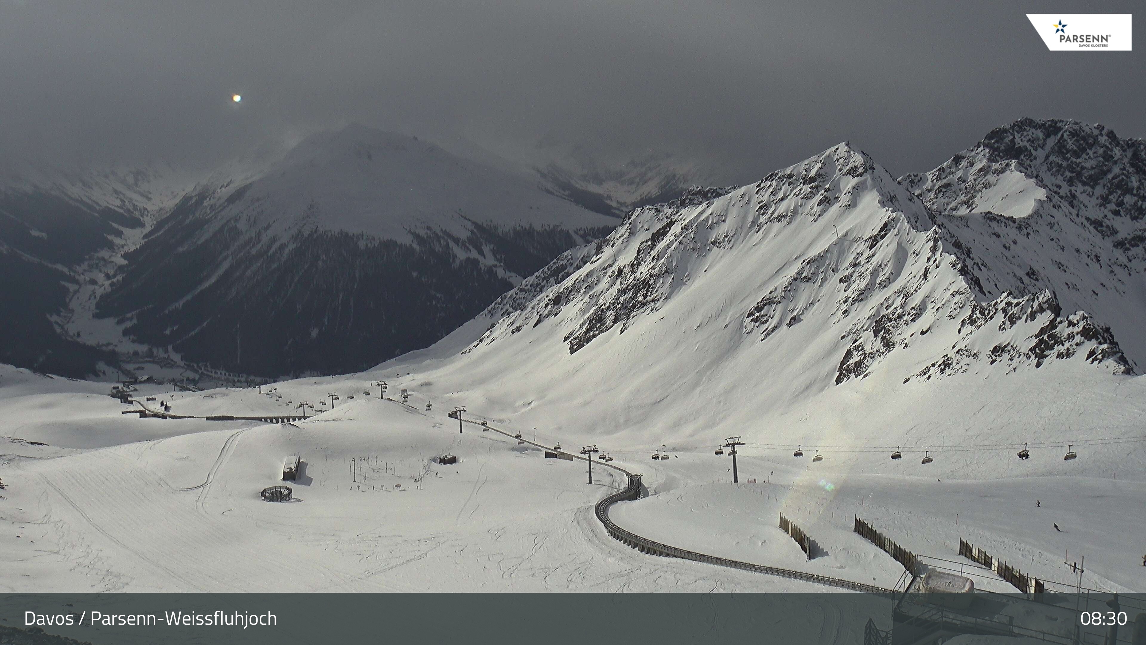 Archived image Webcam Parsenn: Blickrichtung Dorftäli