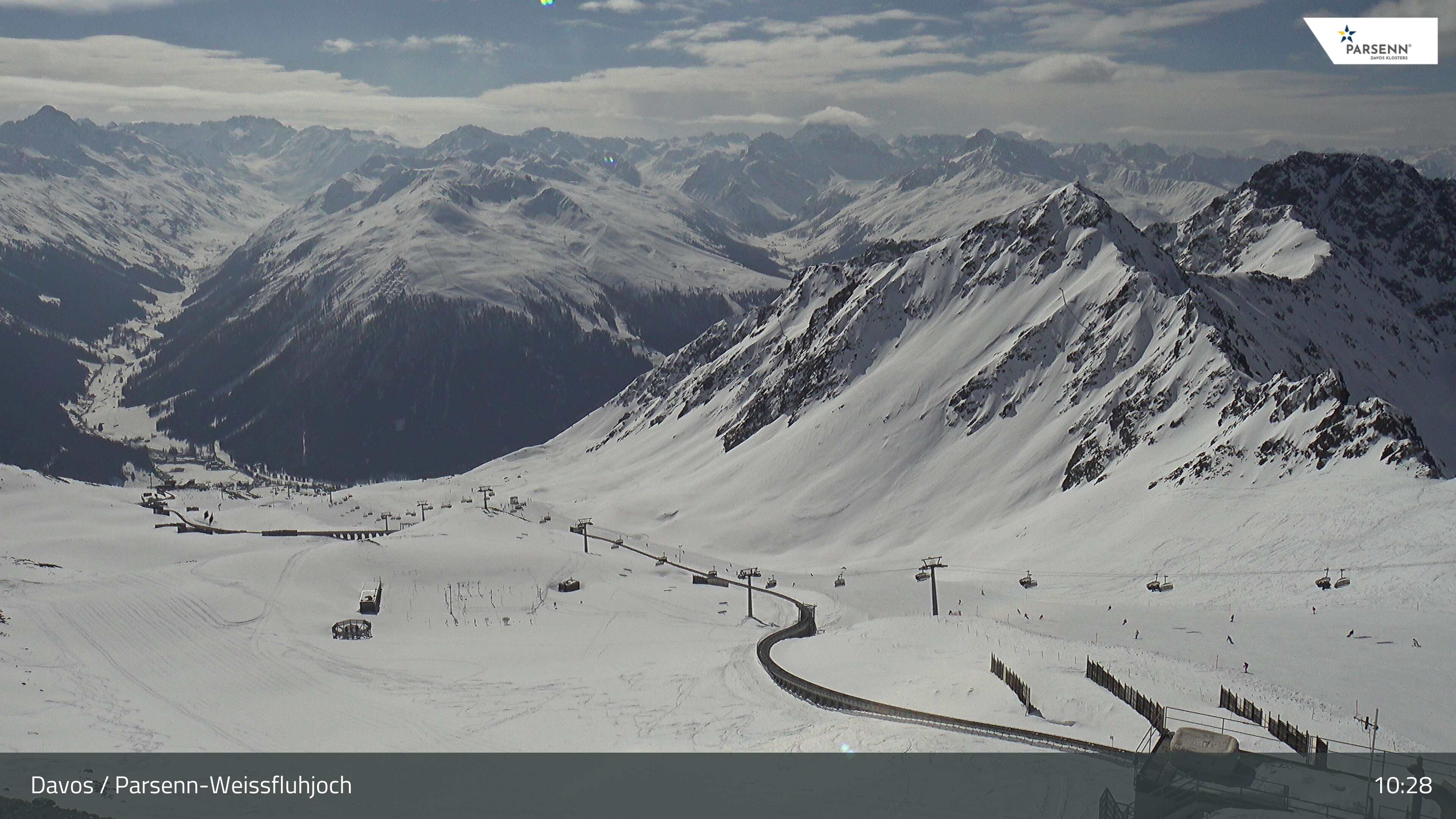 Archived image Webcam Parsenn: Blickrichtung Dorftäli