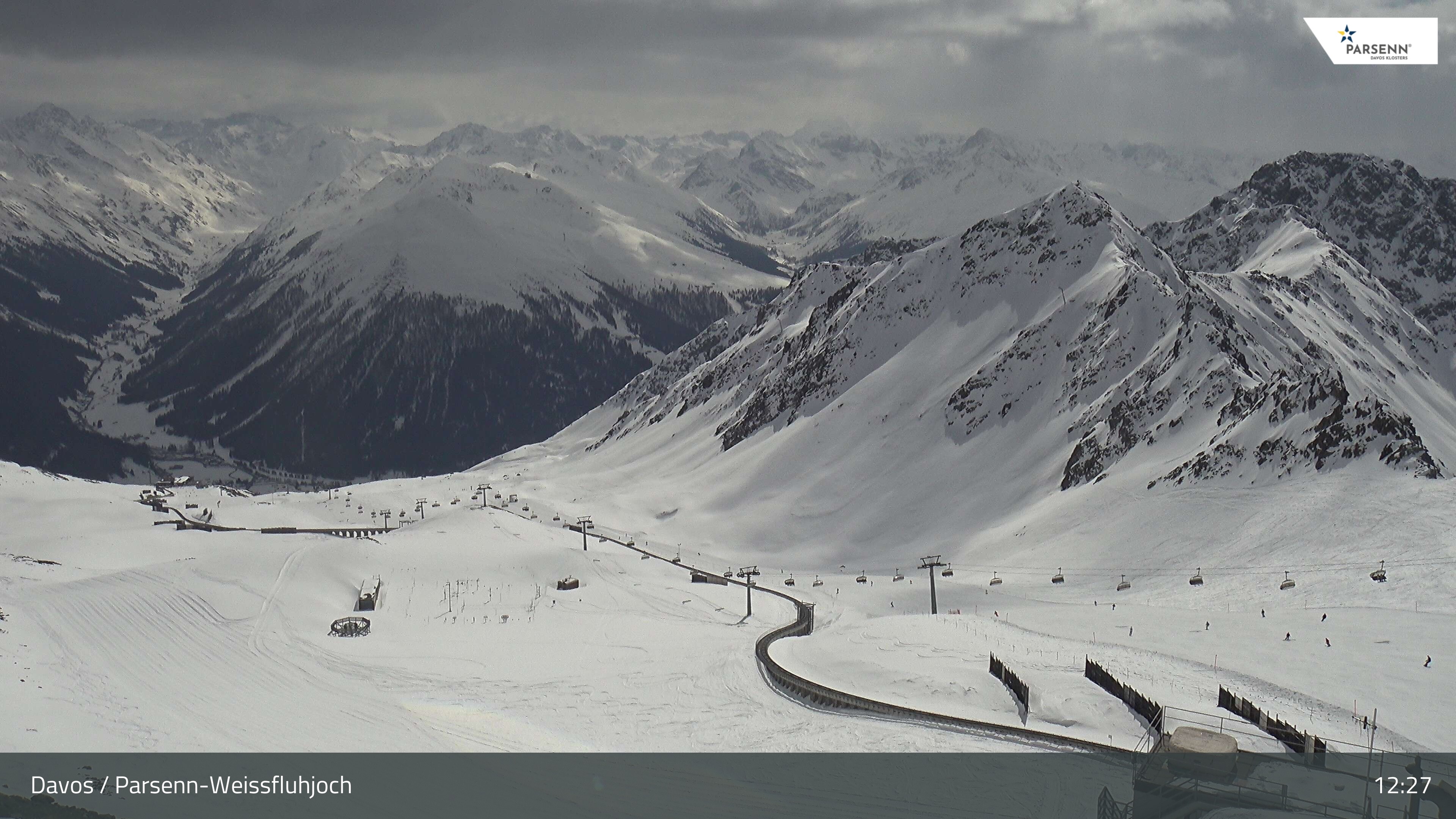 Archived image Webcam Parsenn: Blickrichtung Dorftäli