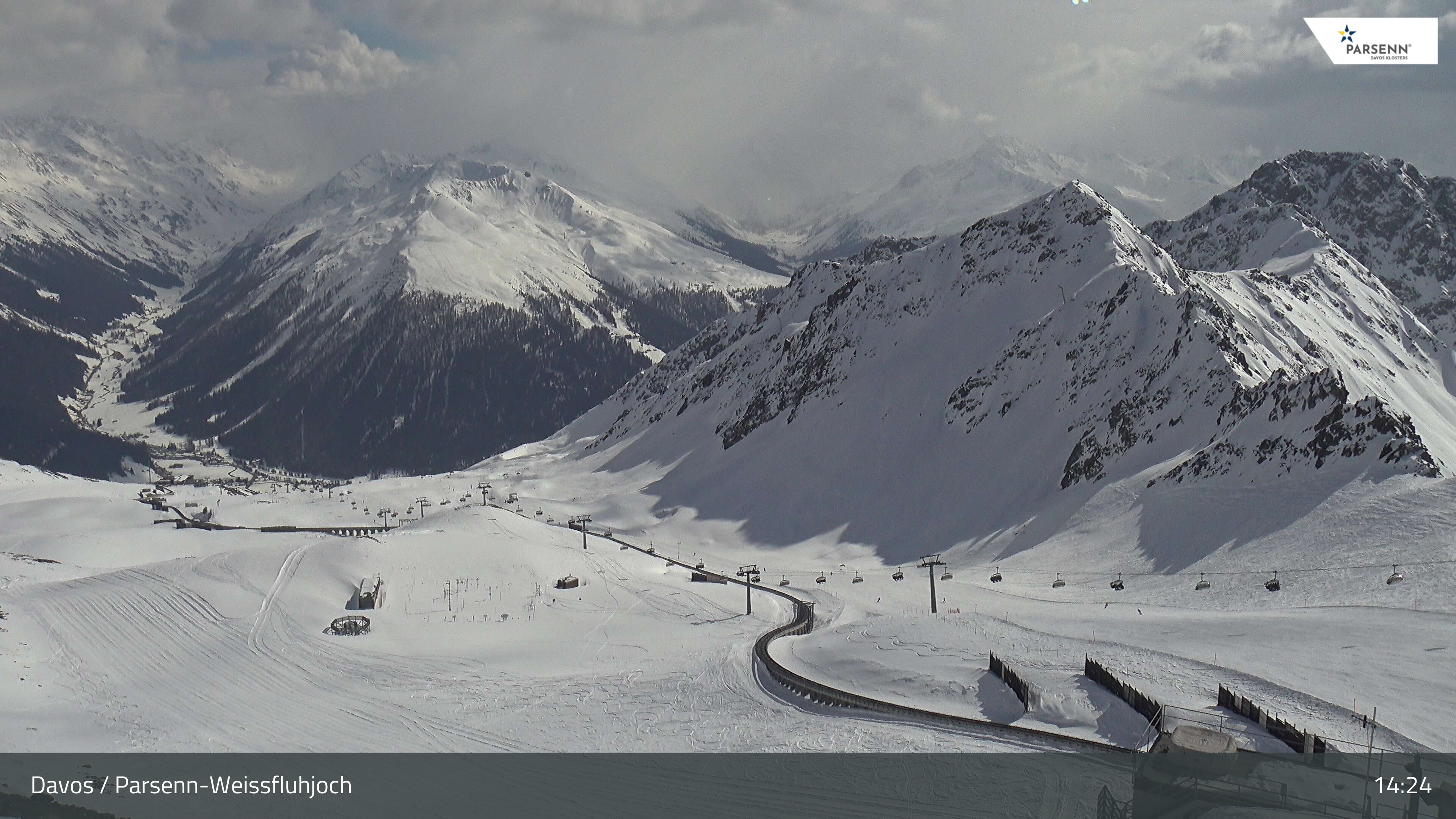 Archived image Webcam Parsenn: Blickrichtung Dorftäli