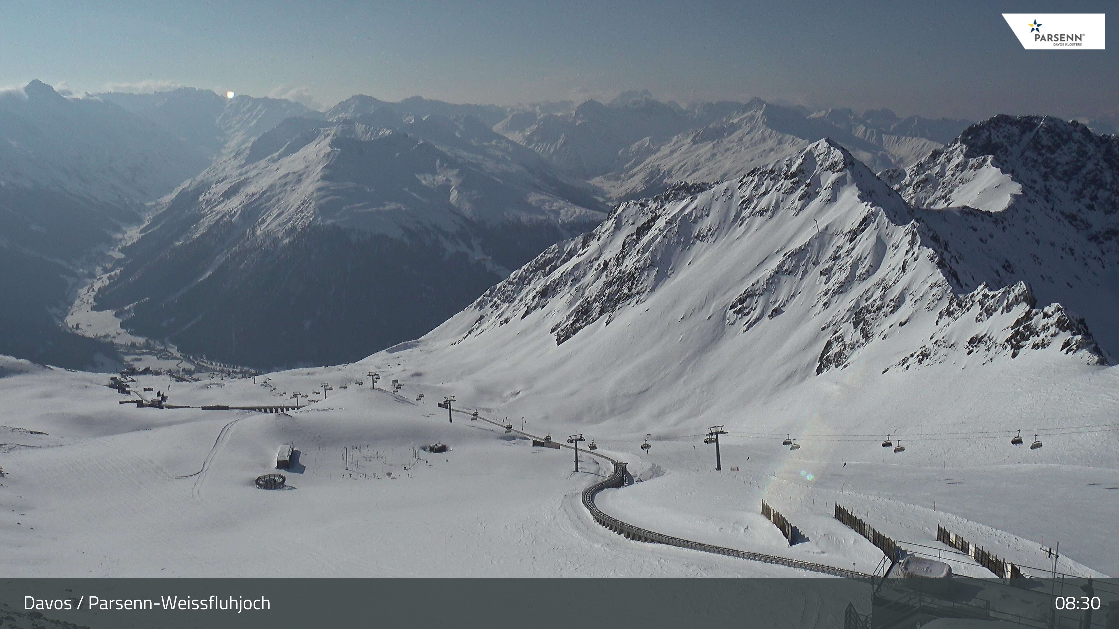 Archiv Foto Webcam Davos Klosters: Parsenn Weissfluhjoch