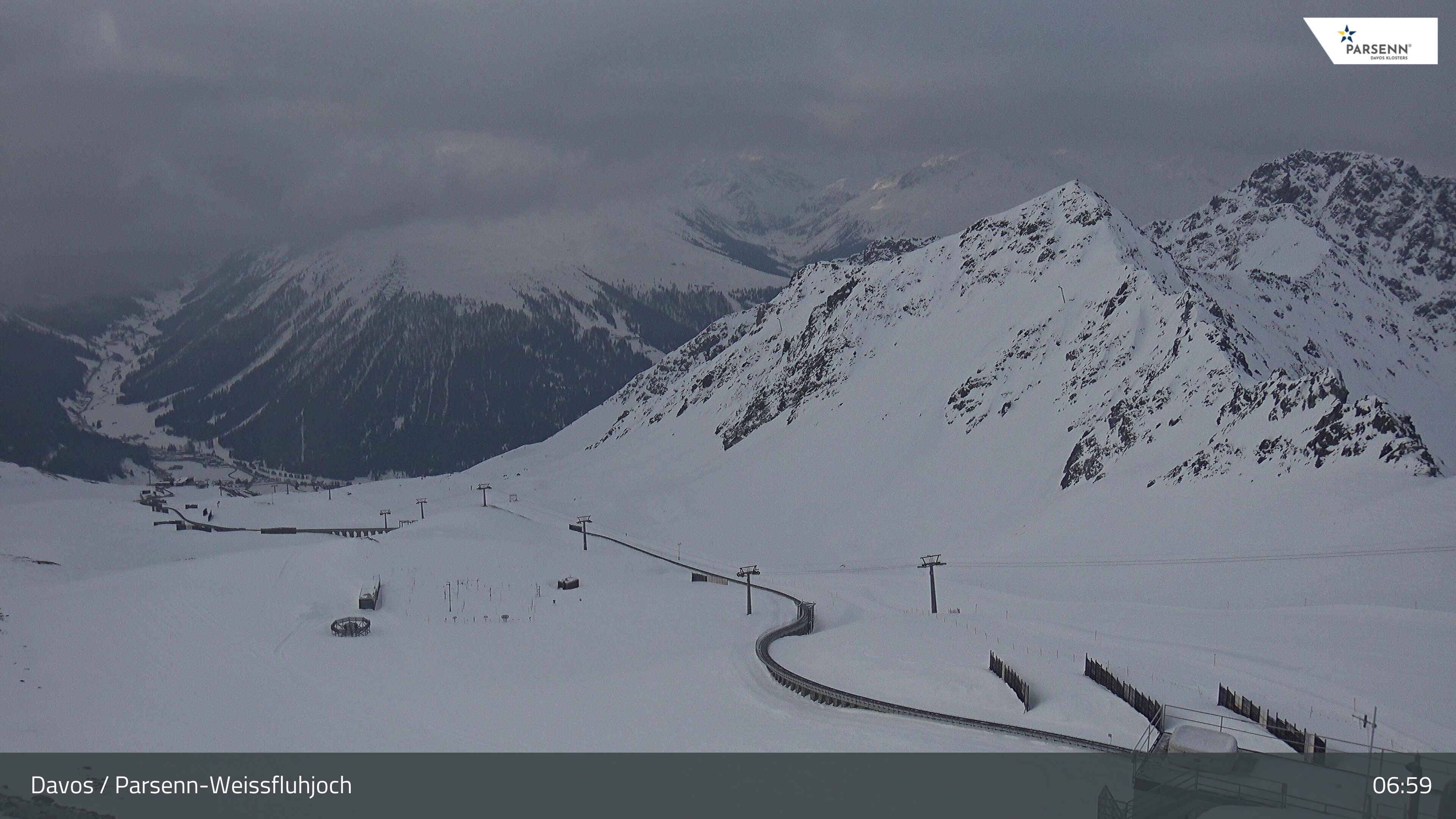 Archiv Foto Webcam Davos Klosters: Parsenn Weissfluhjoch