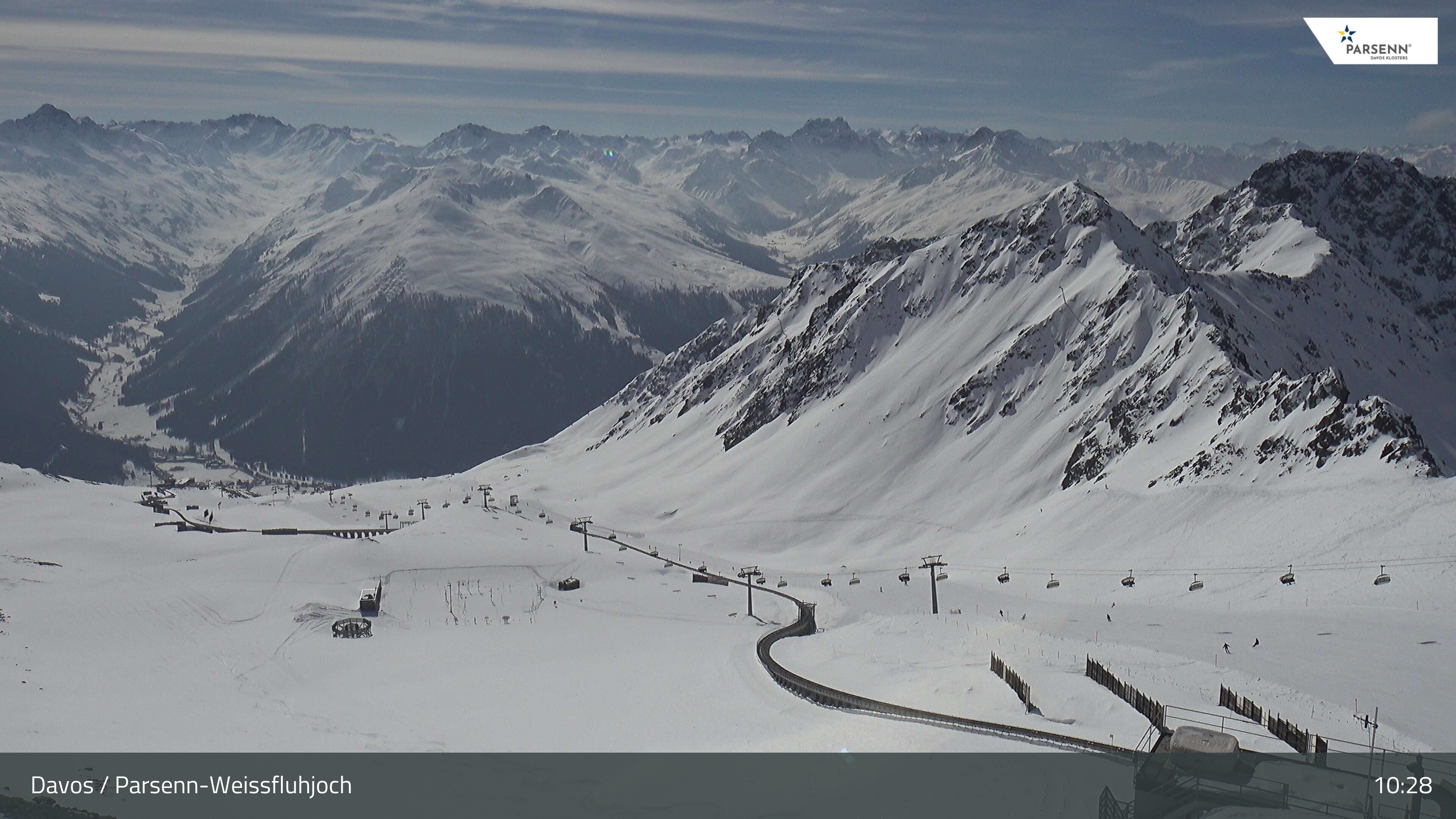 Archiv Foto Webcam Davos Klosters: Parsenn Weissfluhjoch