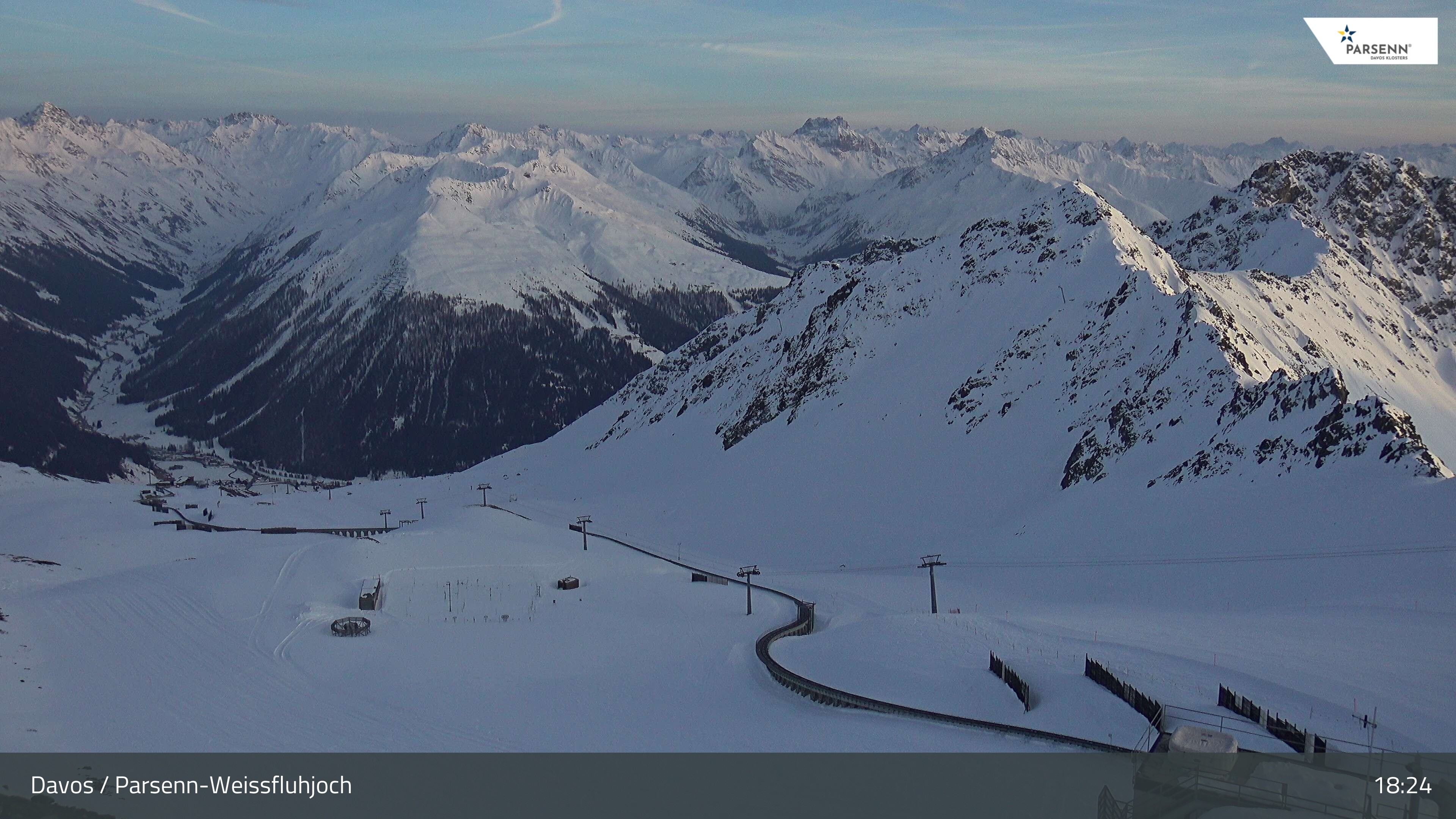 Archiv Foto Webcam Davos Klosters: Parsenn Weissfluhjoch