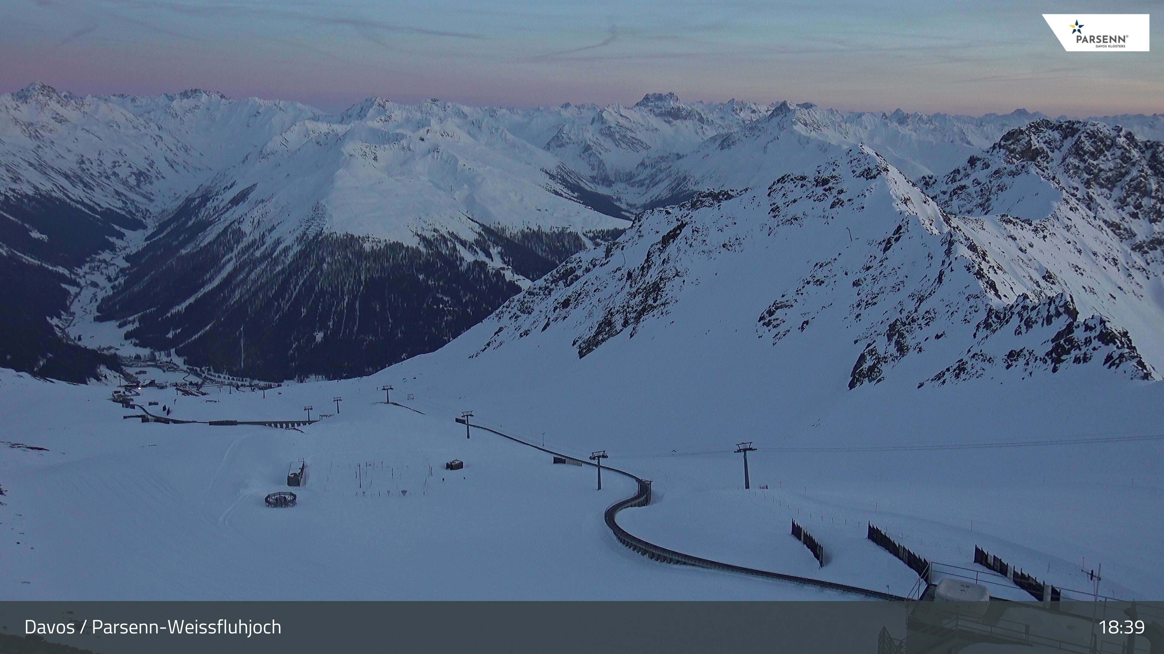 Archived image Webcam Parsenn: Blickrichtung Dorftäli