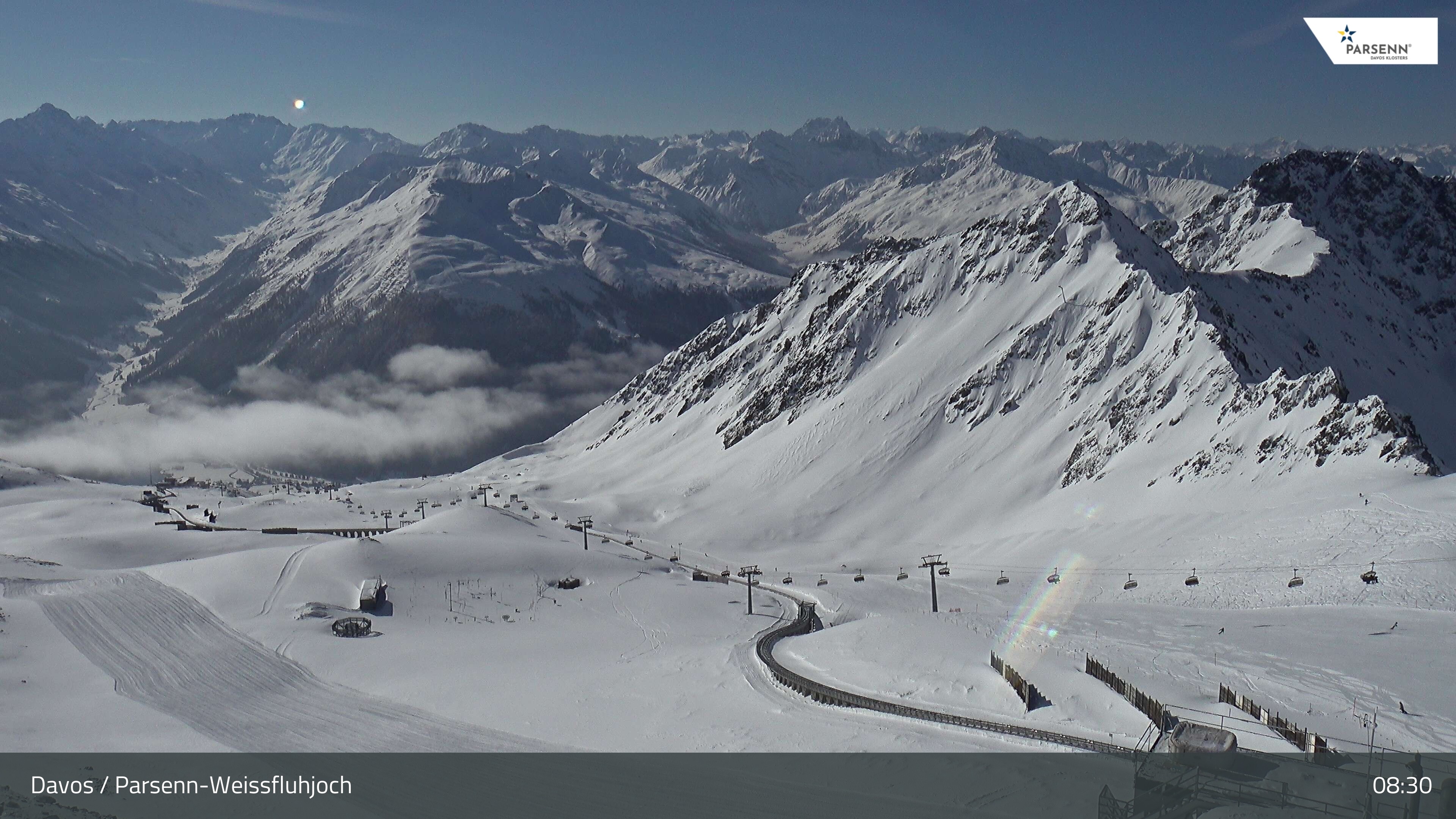 Archiv Foto Webcam Davos Klosters: Parsenn Weissfluhjoch
