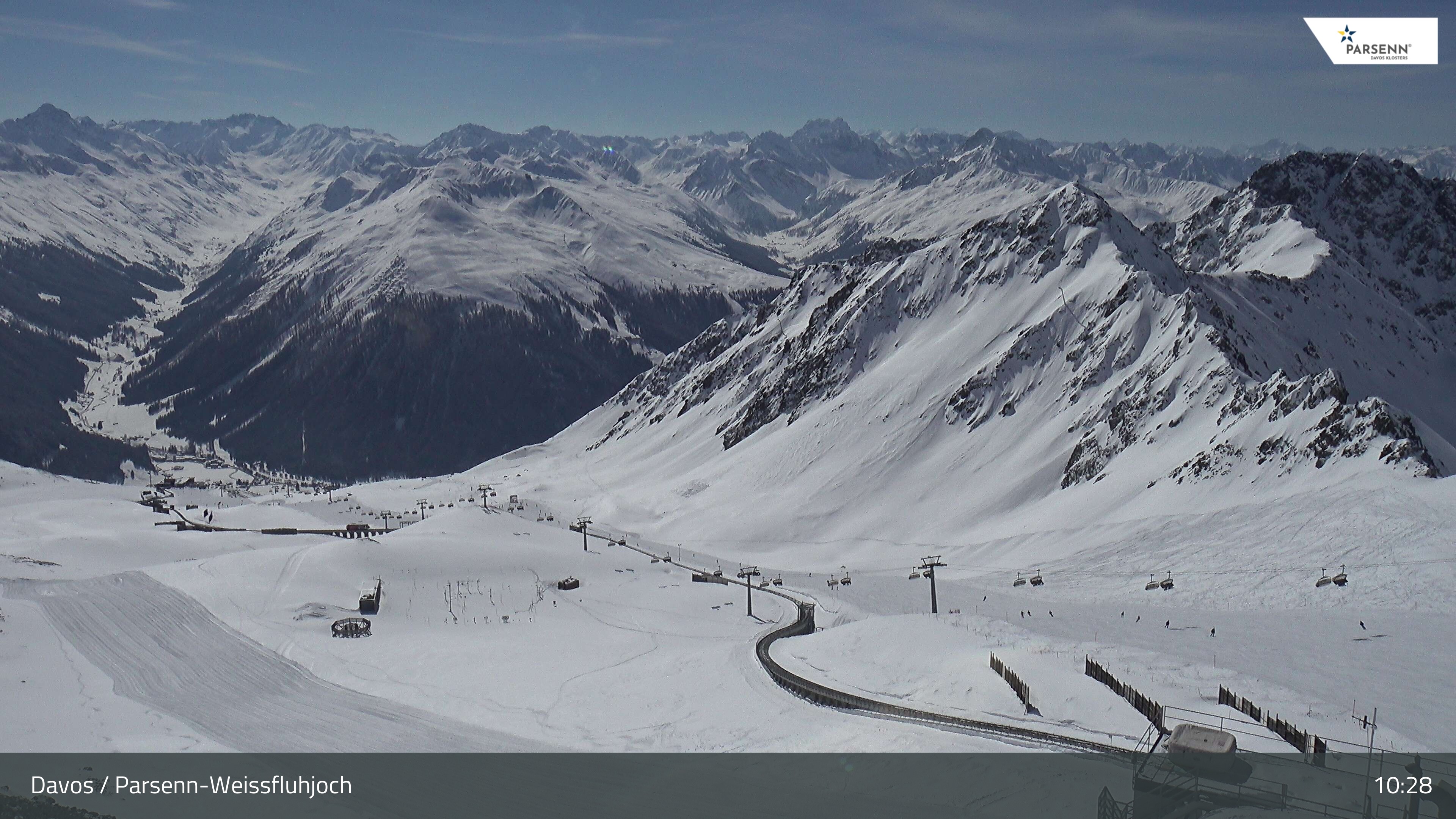 Archiv Foto Webcam Davos Klosters: Parsenn Weissfluhjoch