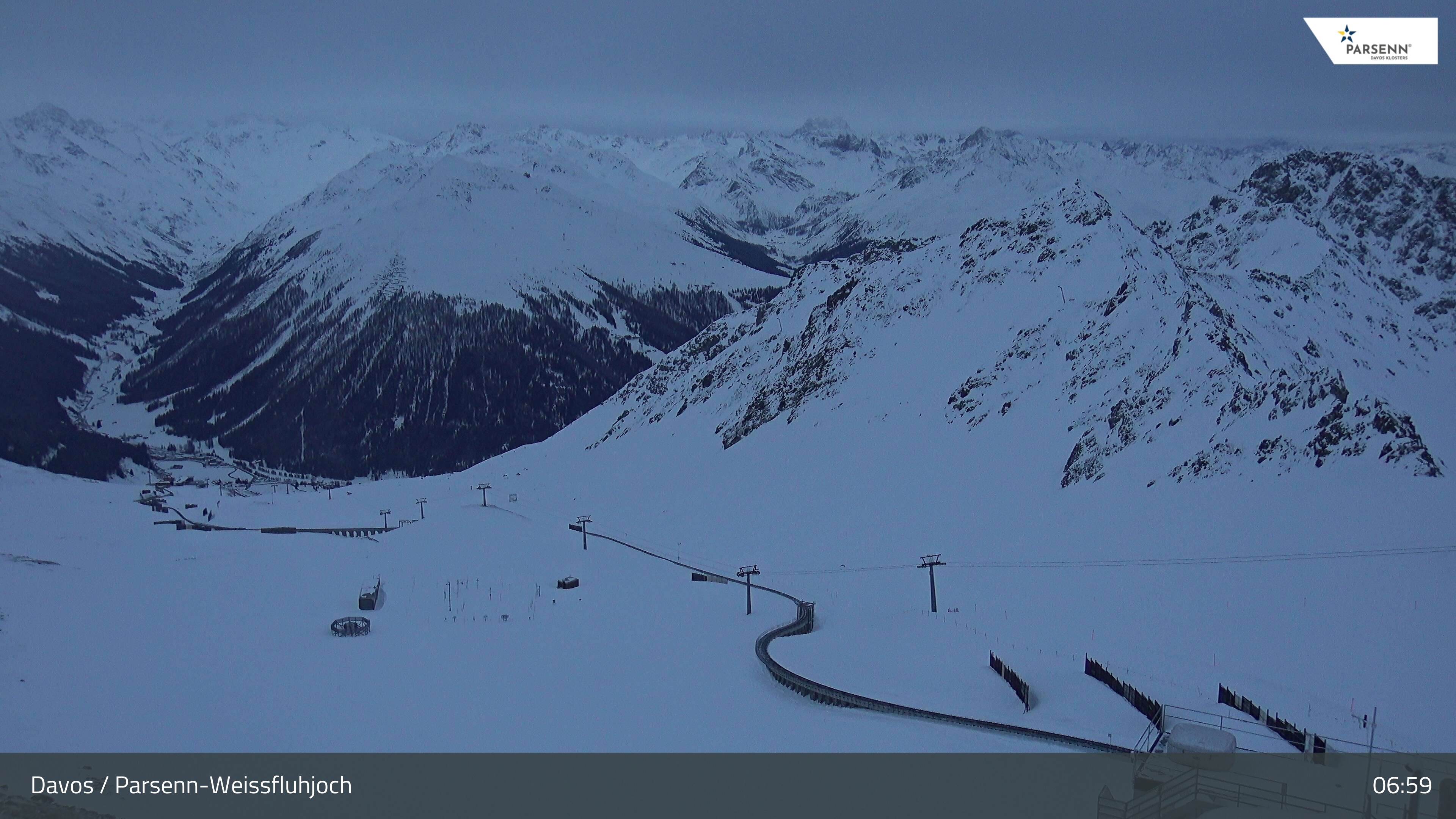 Archiv Foto Webcam Davos Klosters: Parsenn Weissfluhjoch