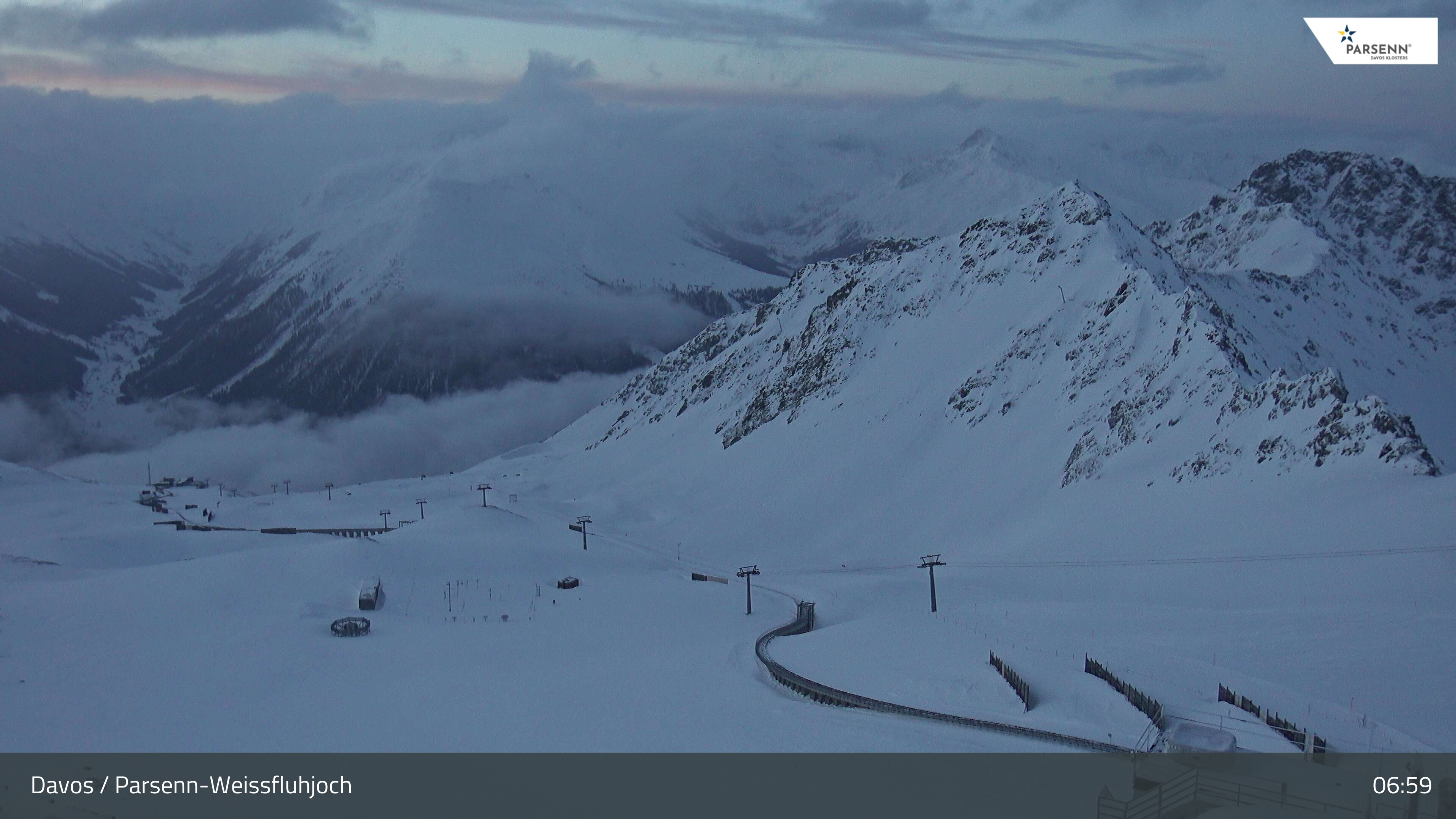 Archiv Foto Webcam Davos Klosters: Parsenn Weissfluhjoch