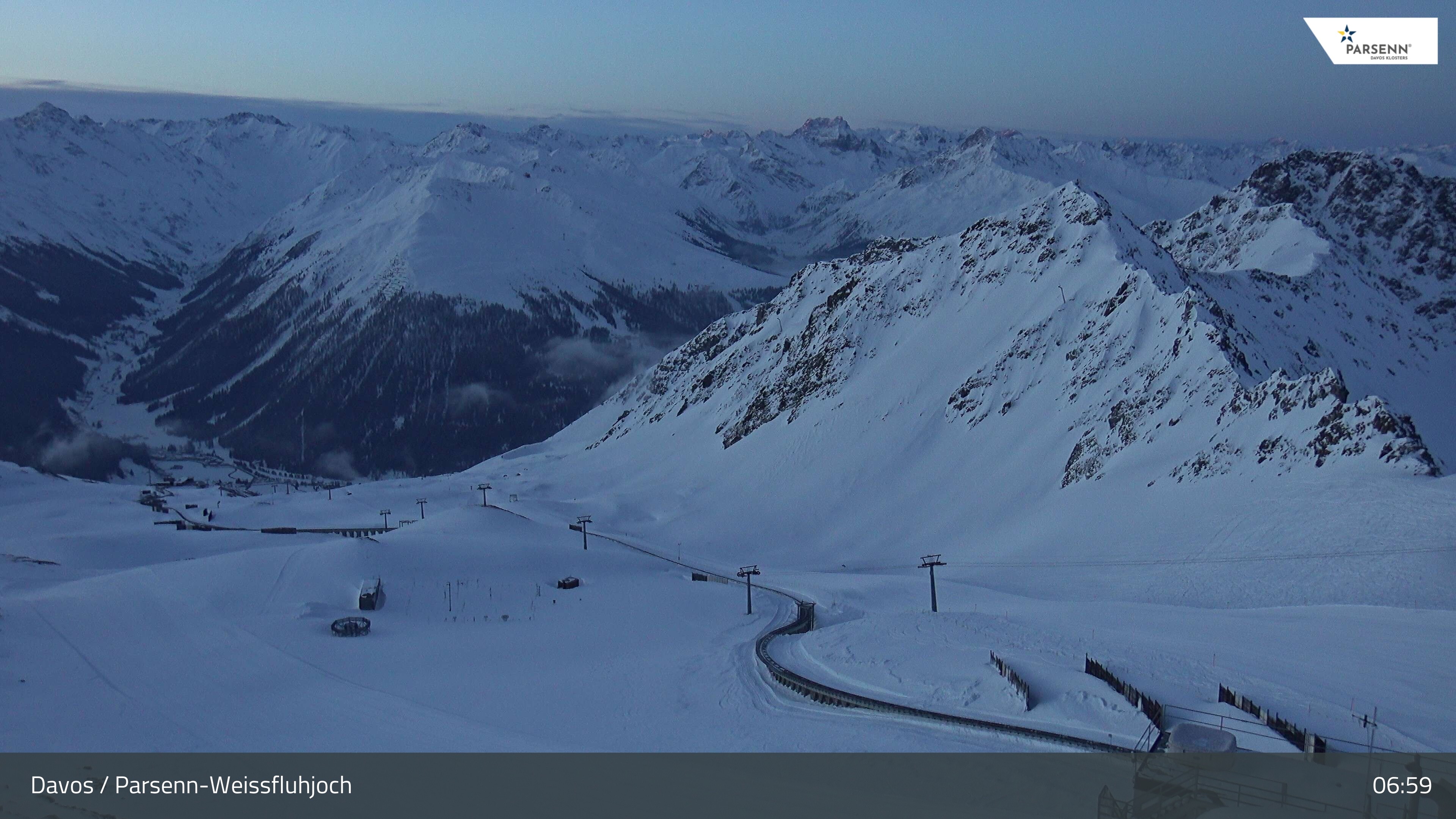 Archived image Webcam Parsenn: Blickrichtung Dorftäli