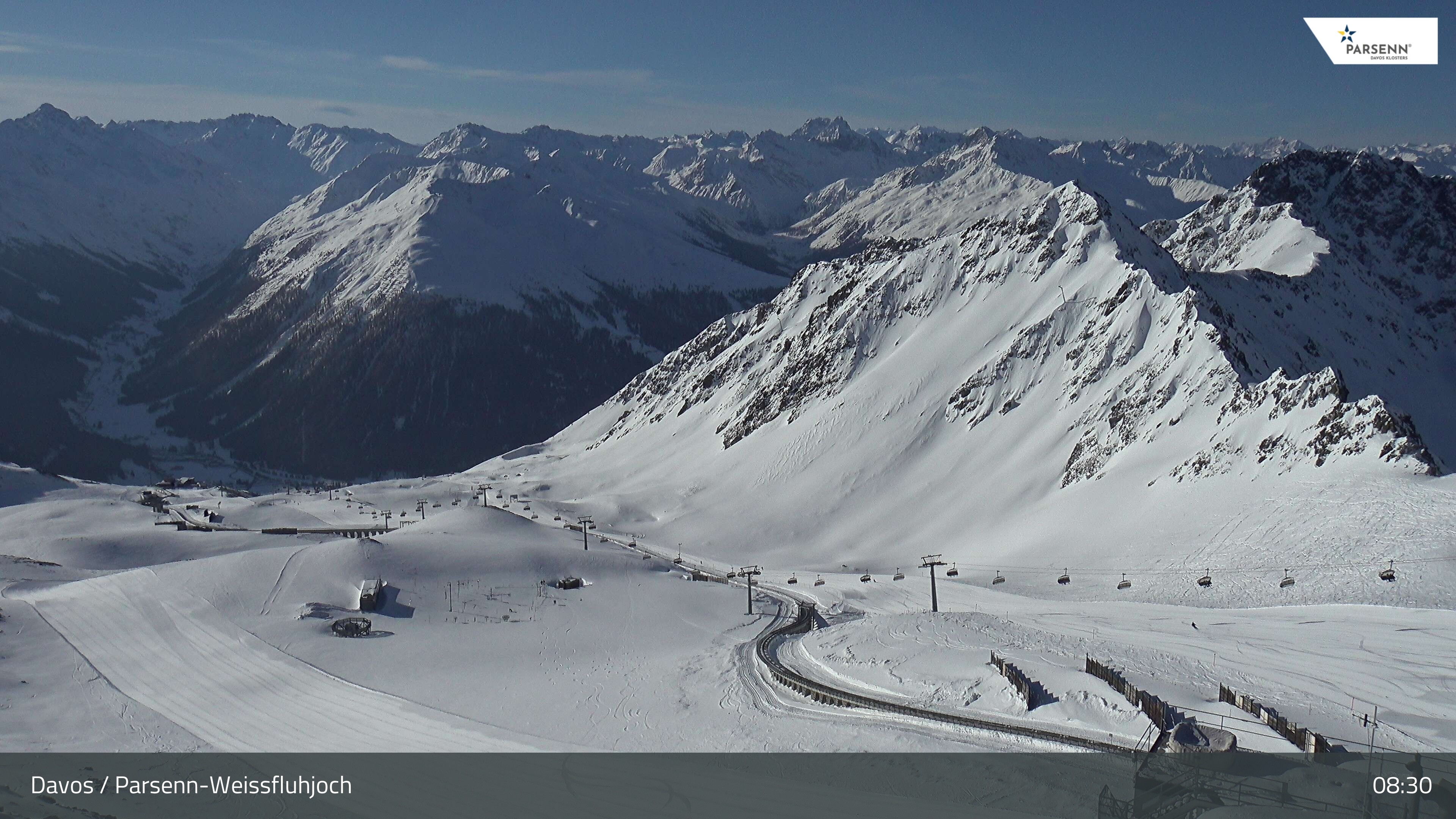 Archived image Webcam Parsenn: Blickrichtung Dorftäli