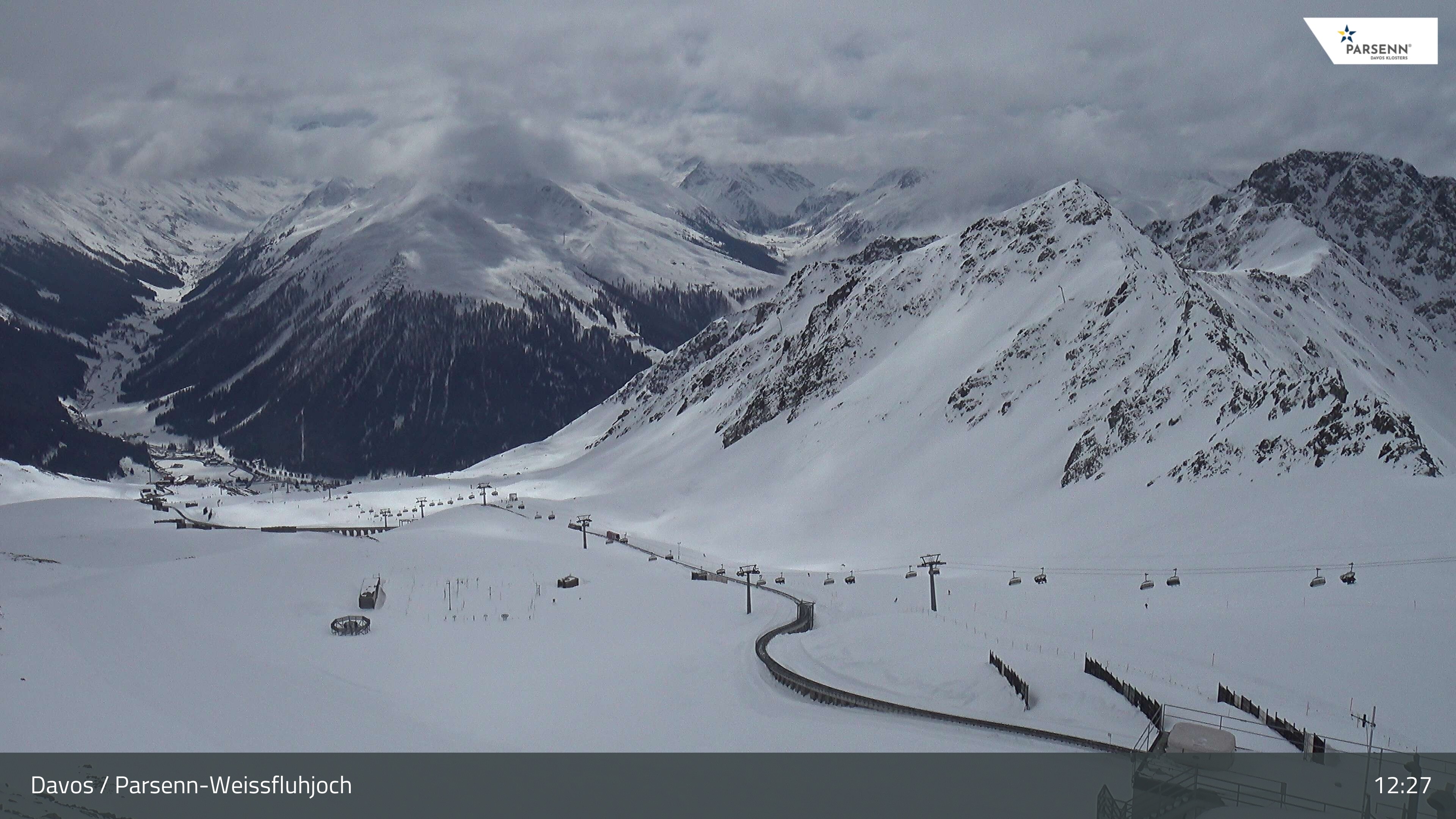 Archived image Webcam Parsenn: Blickrichtung Dorftäli