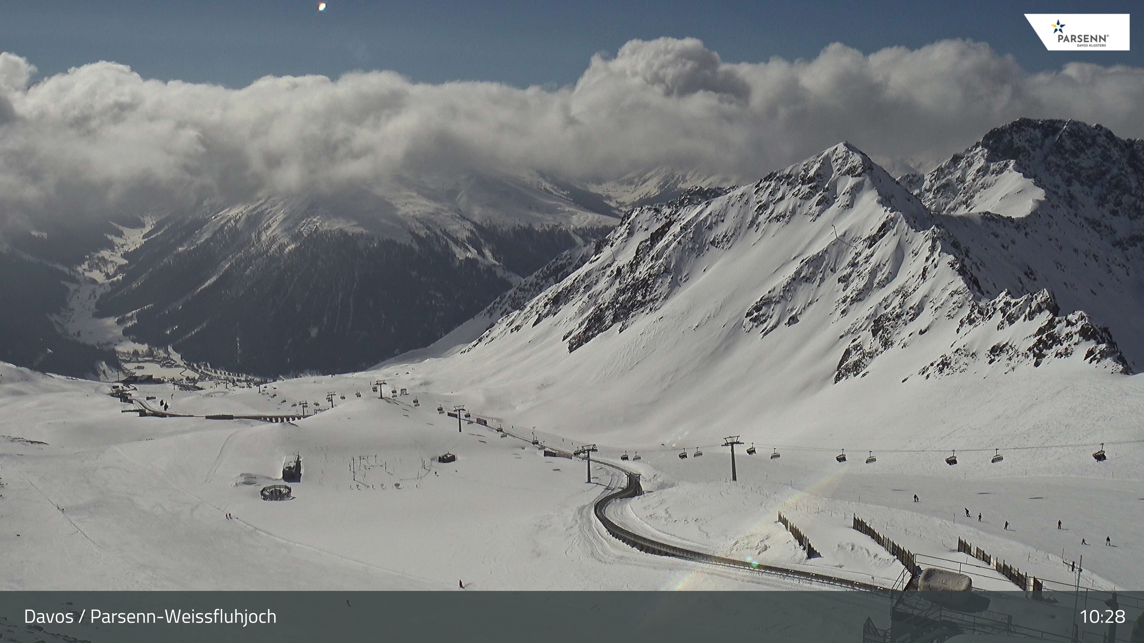 Archiv Foto Webcam Davos Klosters: Parsenn Weissfluhjoch