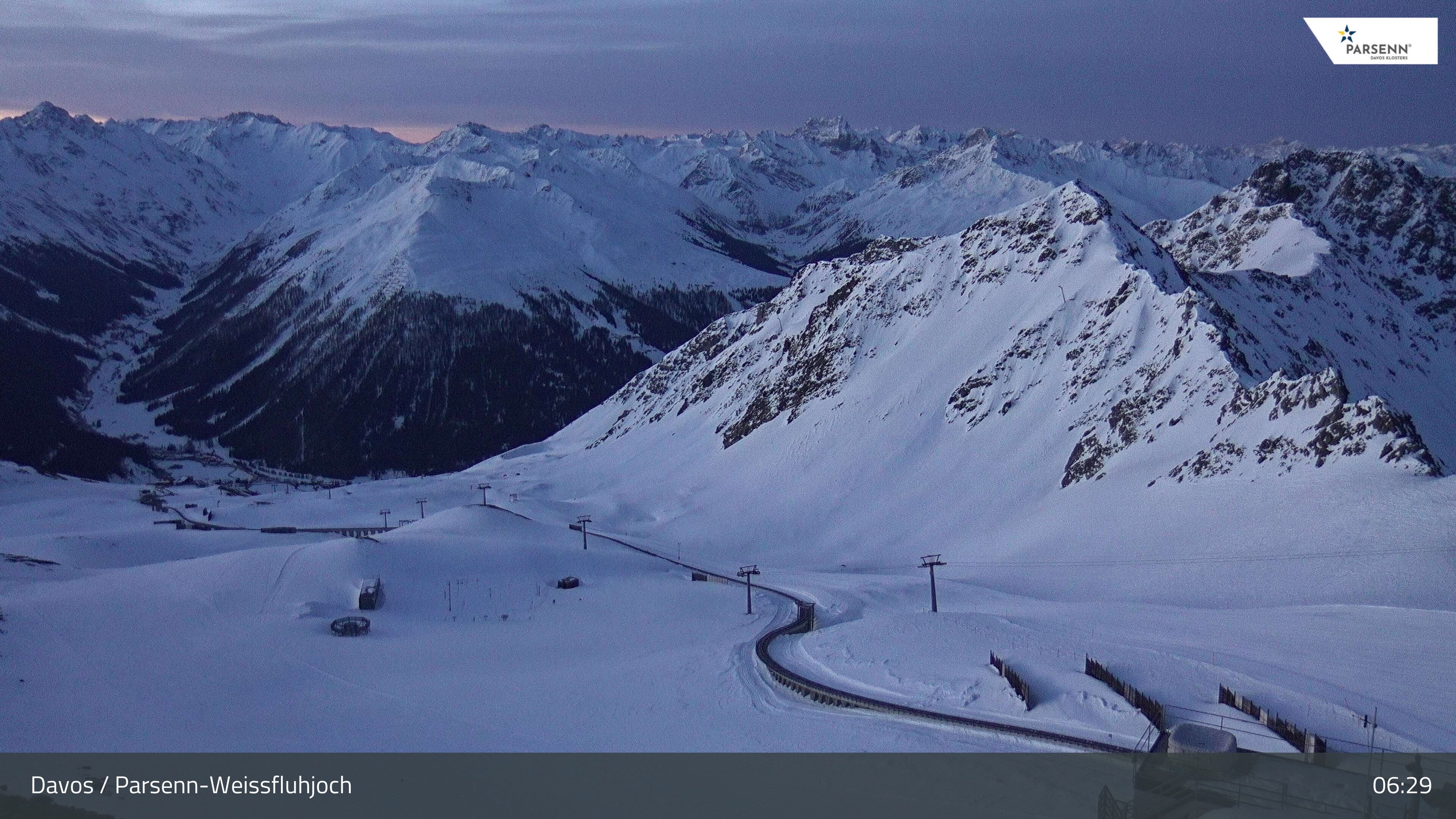 Archived image Webcam Parsenn: Blickrichtung Dorftäli