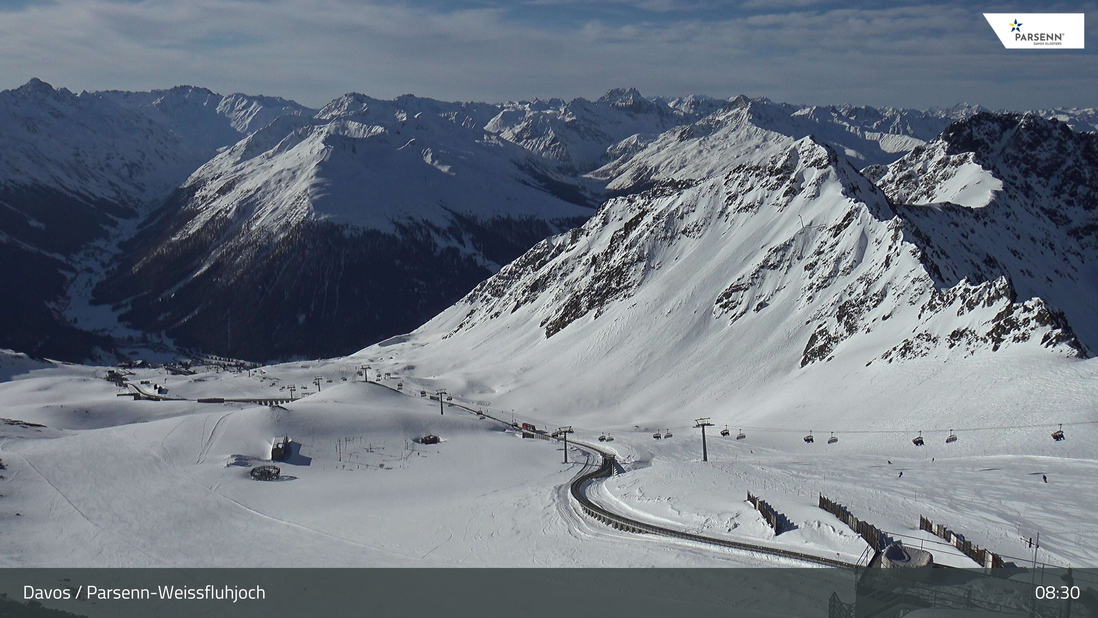 Archived image Webcam Parsenn: Blickrichtung Dorftäli