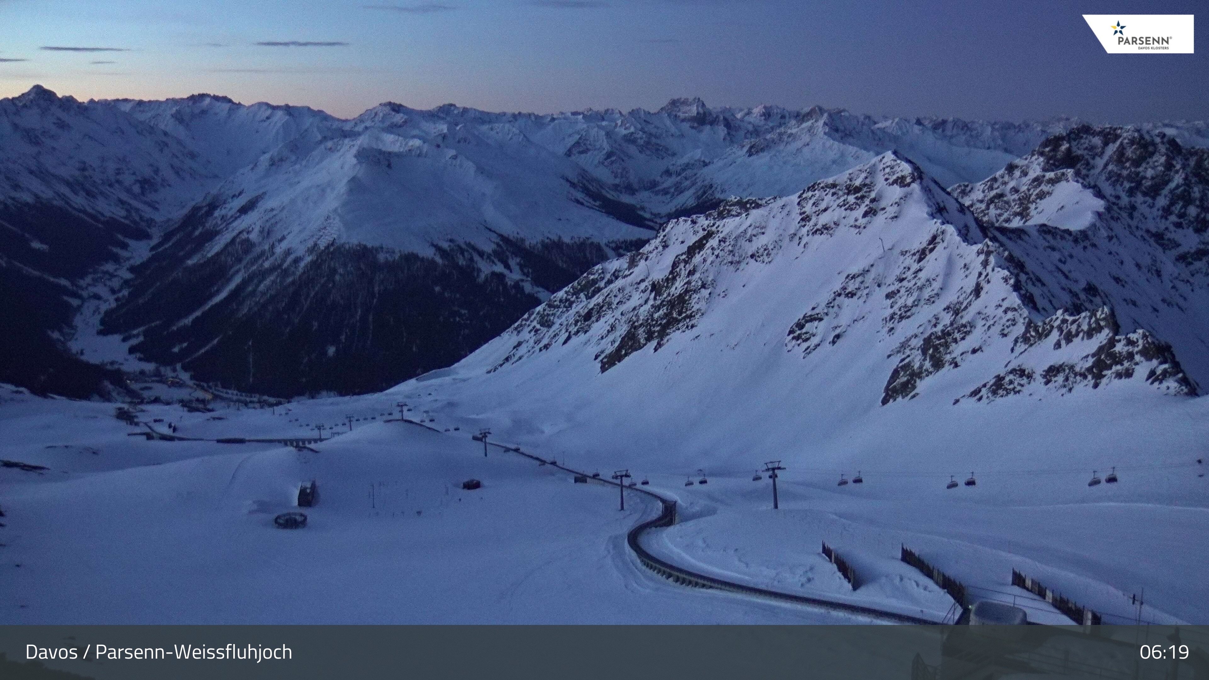 Archived image Webcam Parsenn: Blickrichtung Dorftäli