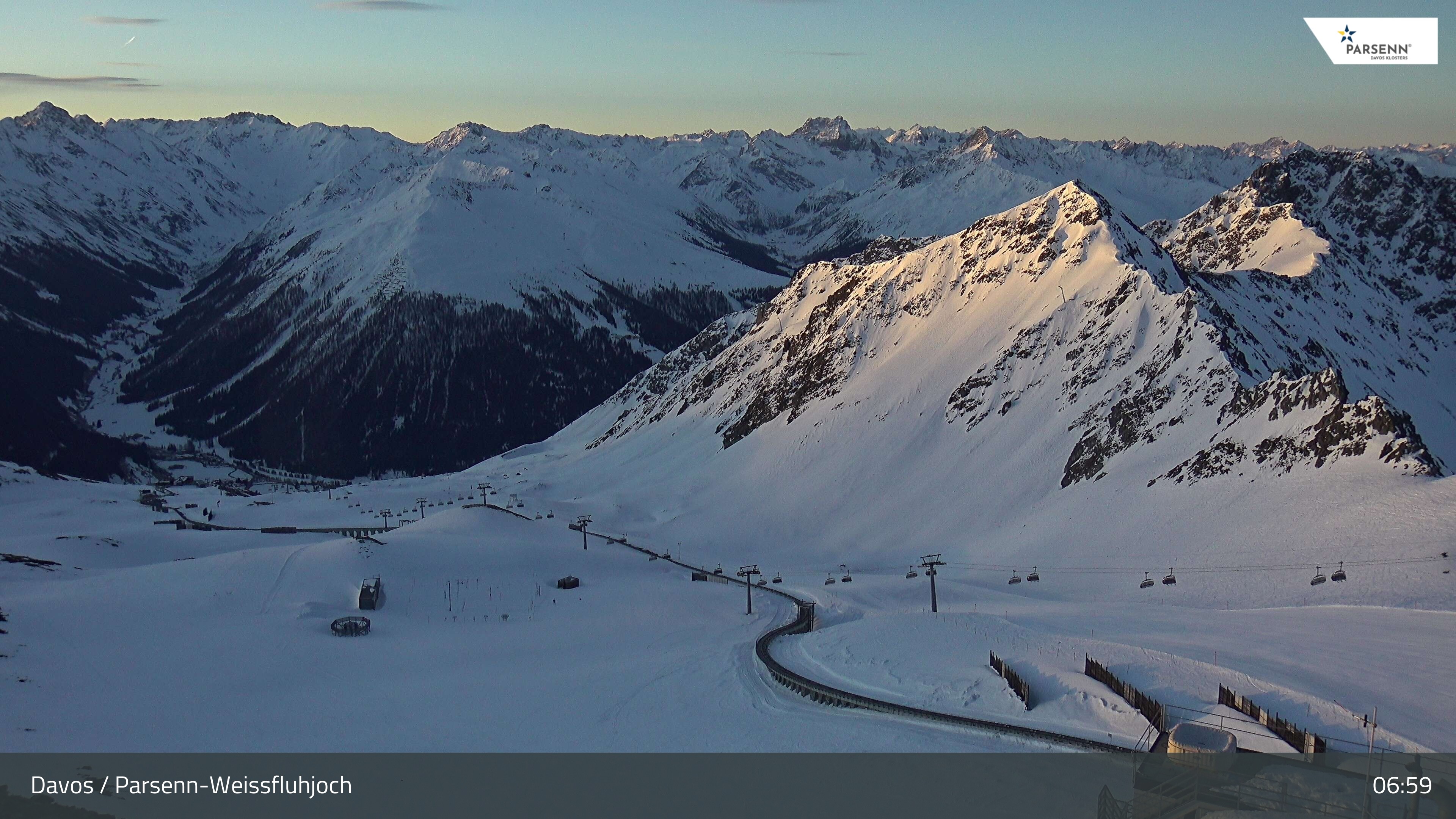 Archived image Webcam Parsenn: Blickrichtung Dorftäli