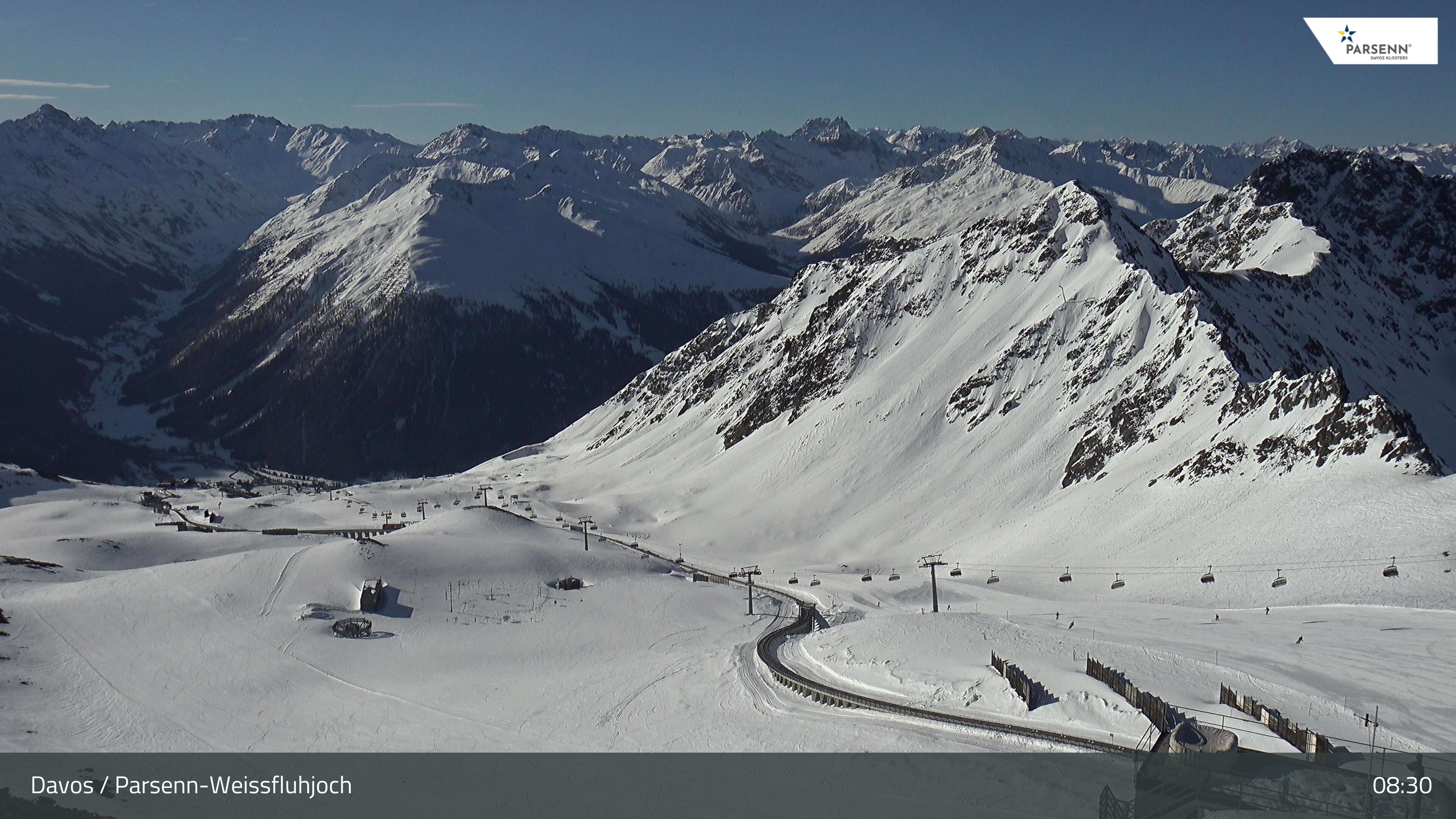 Archived image Webcam Parsenn: Blickrichtung Dorftäli