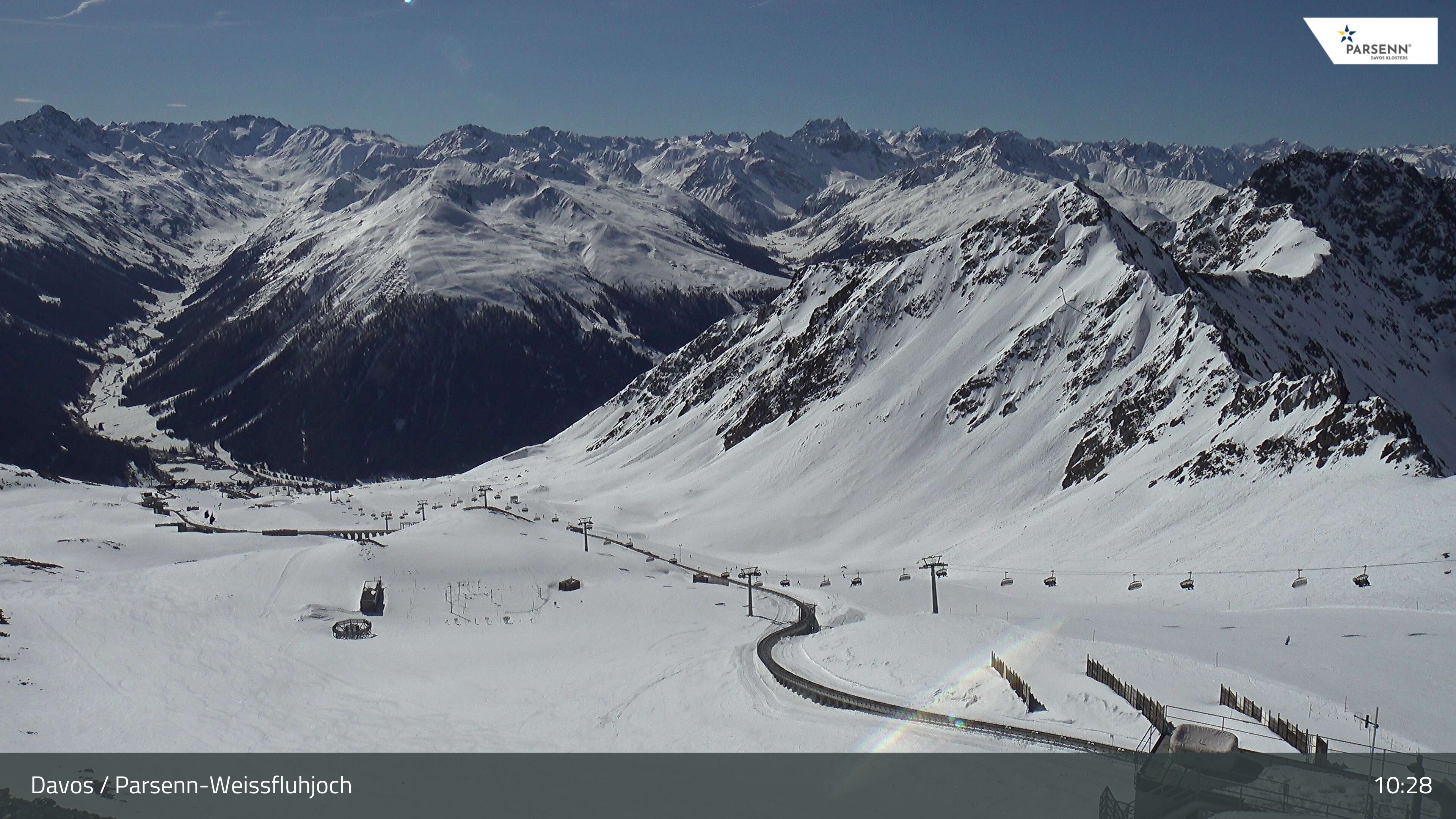 Archived image Webcam Parsenn: Blickrichtung Dorftäli