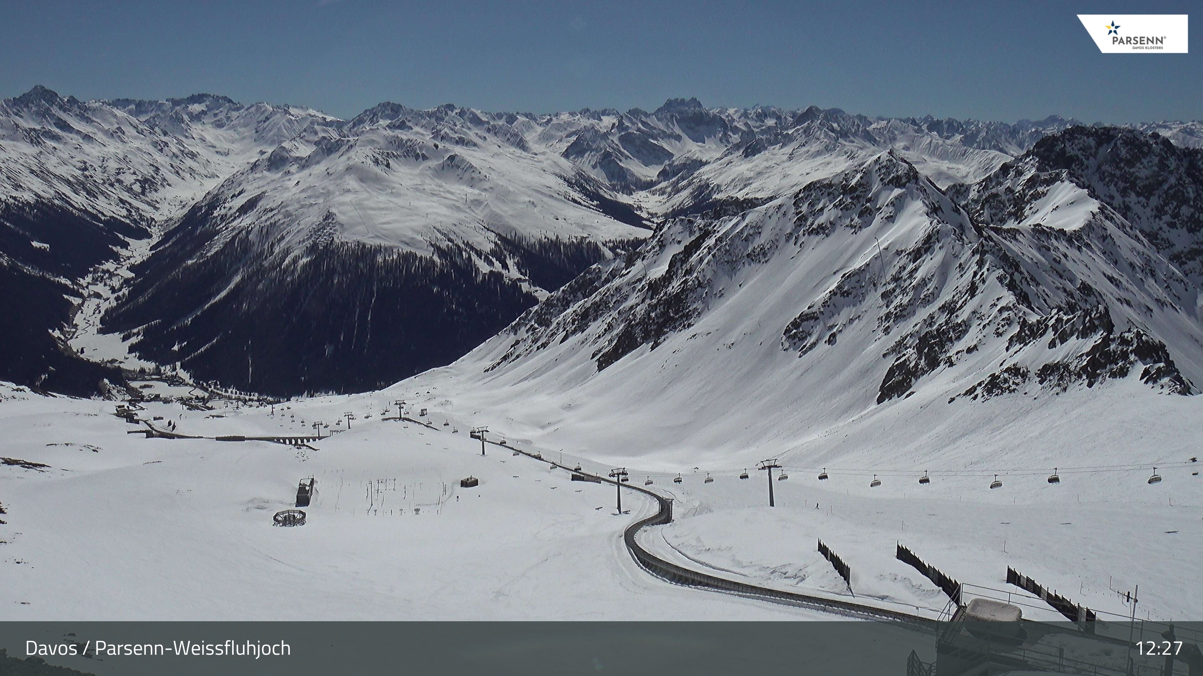 Archived image Webcam Parsenn: Blickrichtung Dorftäli