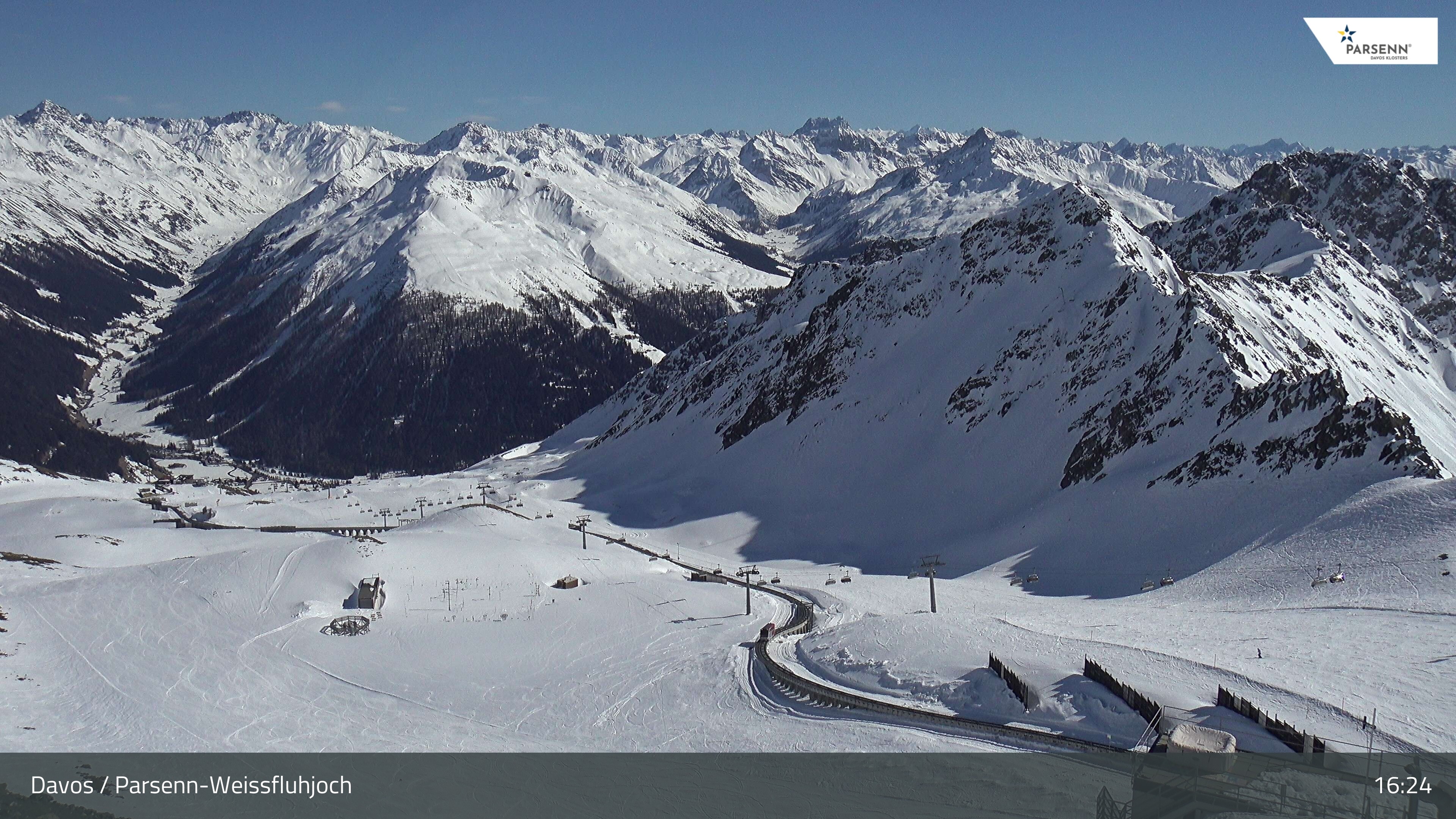 Archived image Webcam Parsenn: Blickrichtung Dorftäli