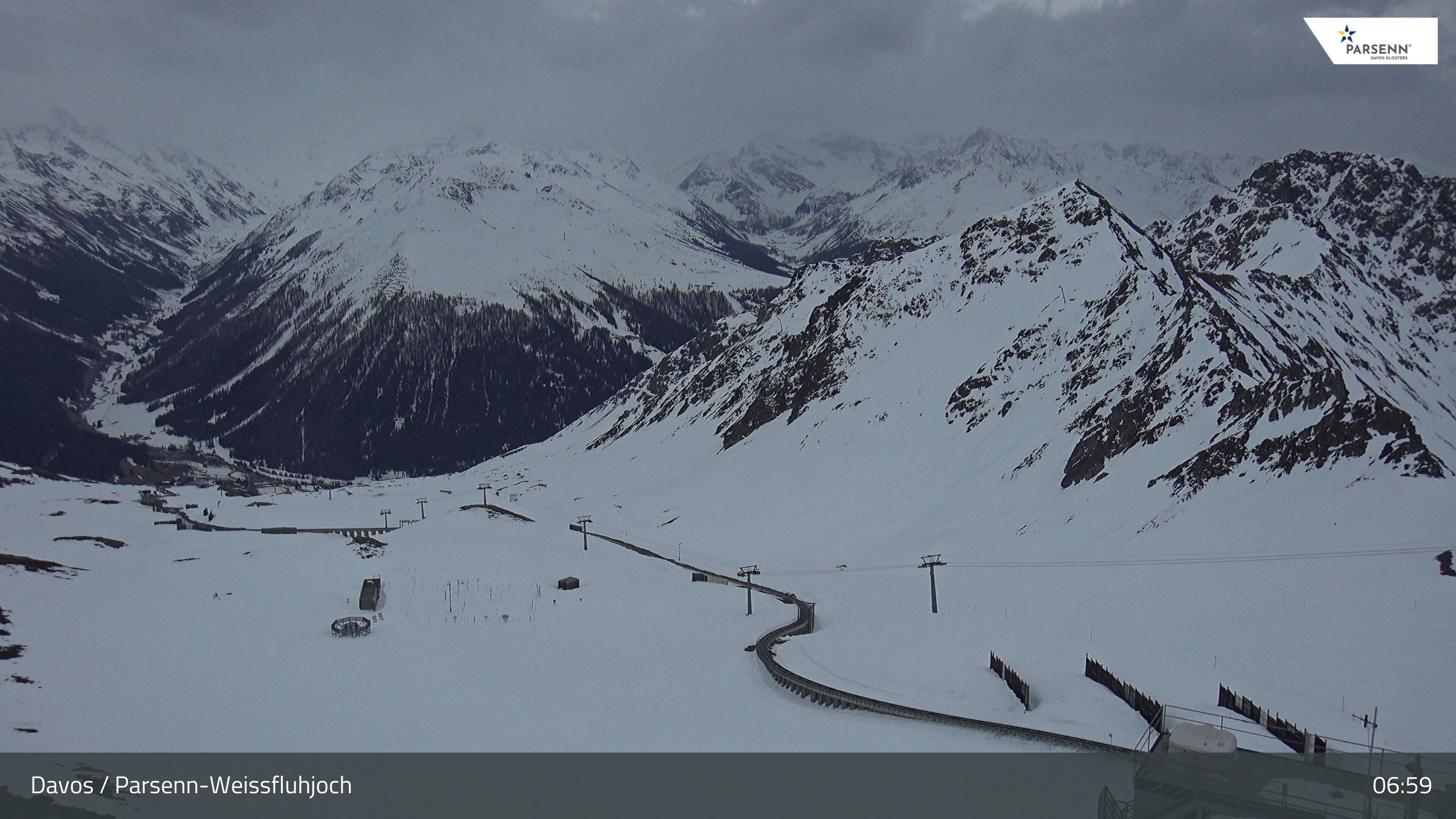 Archiv Foto Webcam Davos Klosters: Parsenn Weissfluhjoch