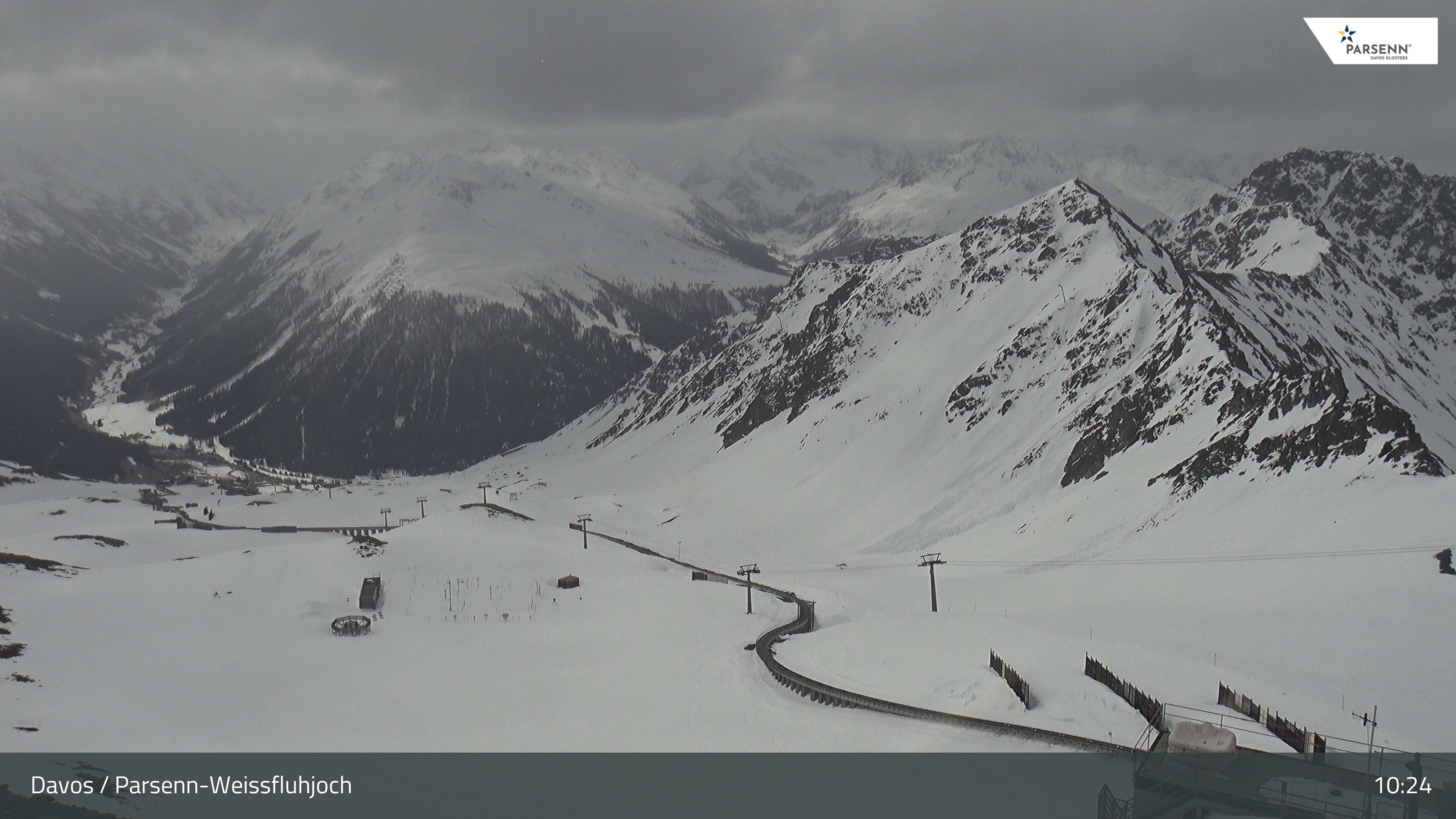 Archived image Webcam Parsenn: Blickrichtung Dorftäli