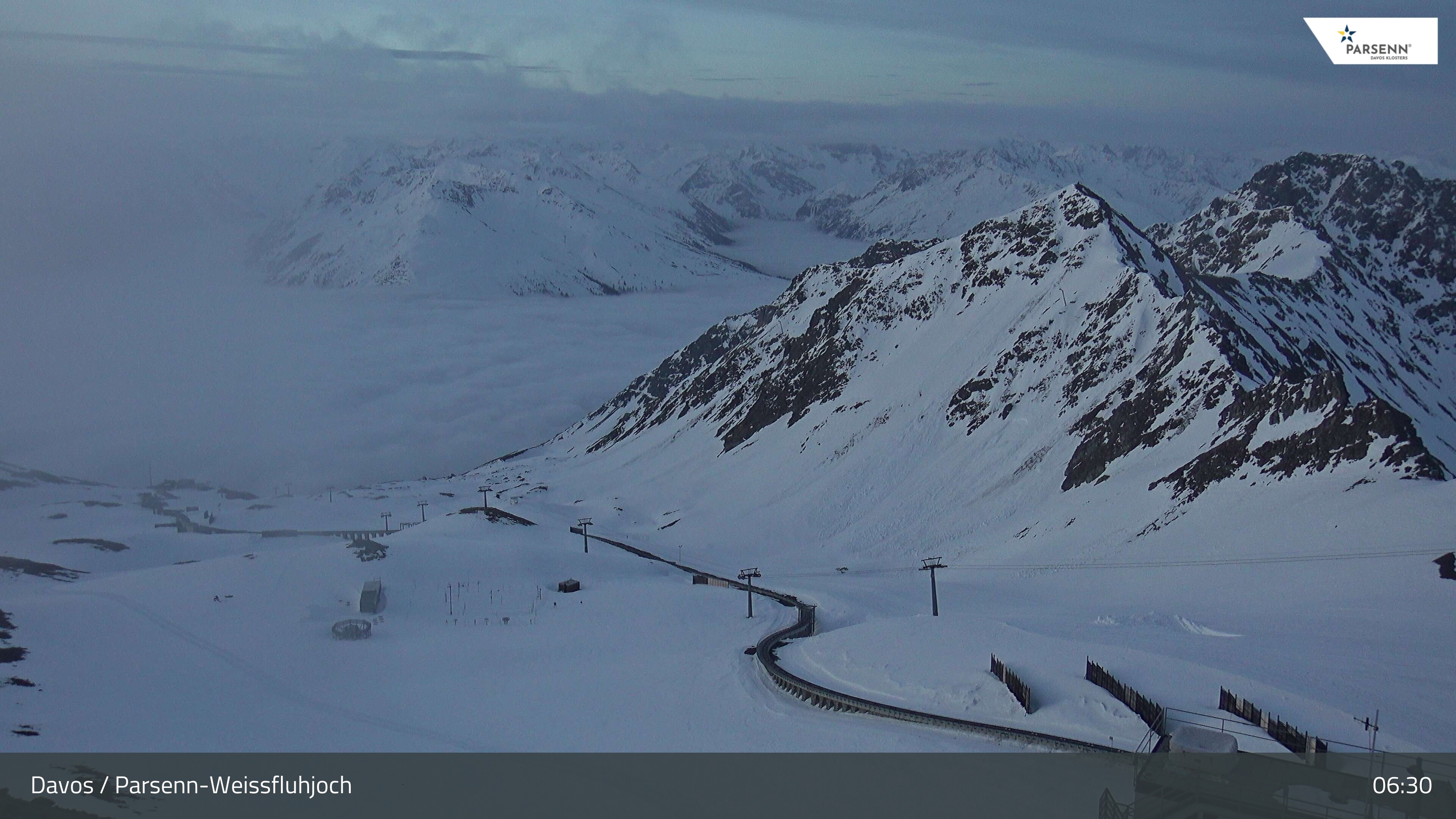 Archived image Webcam Parsenn: Blickrichtung Dorftäli