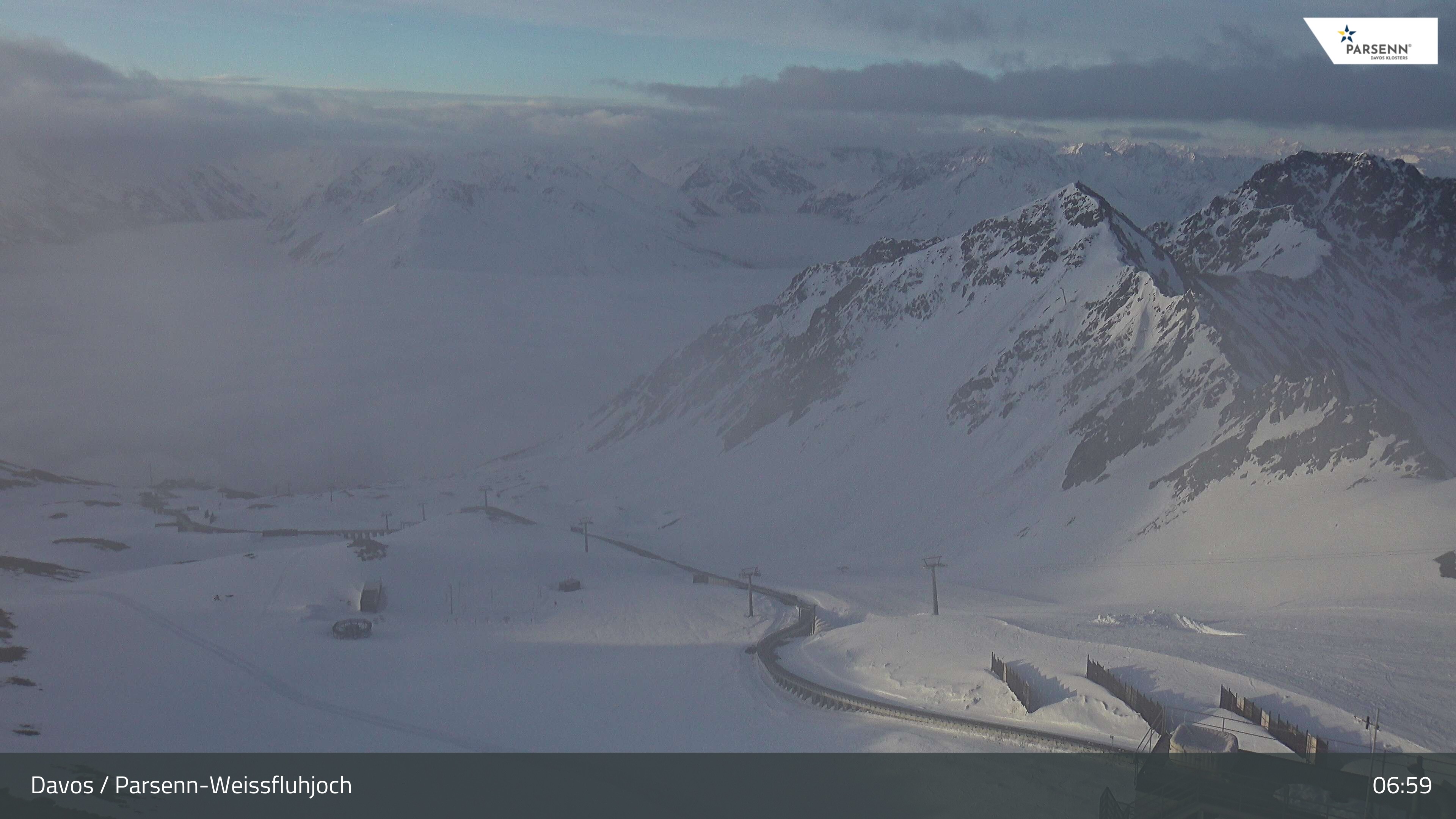 Archived image Webcam Parsenn: Blickrichtung Dorftäli