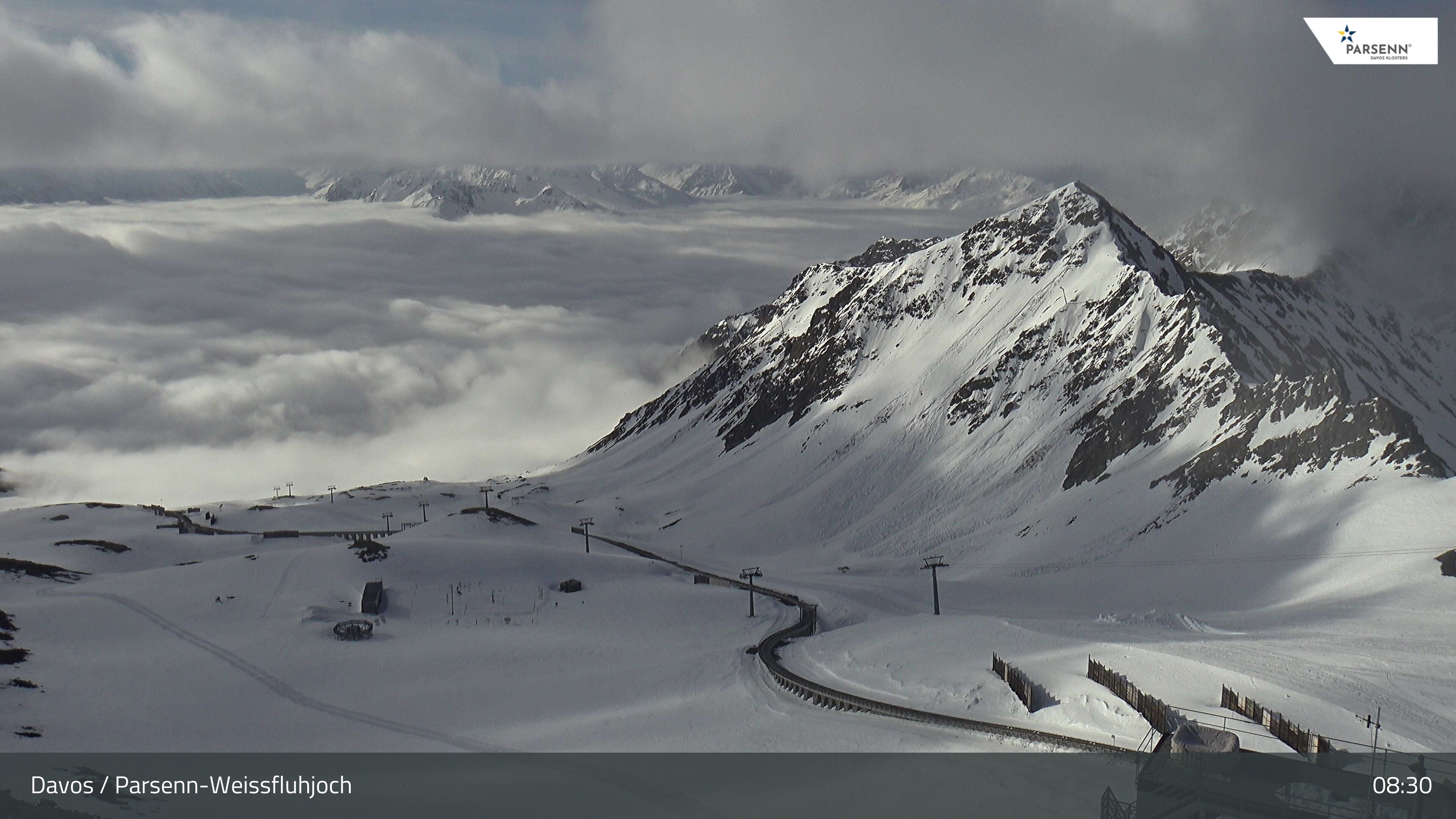 Archived image Webcam Parsenn: Blickrichtung Dorftäli