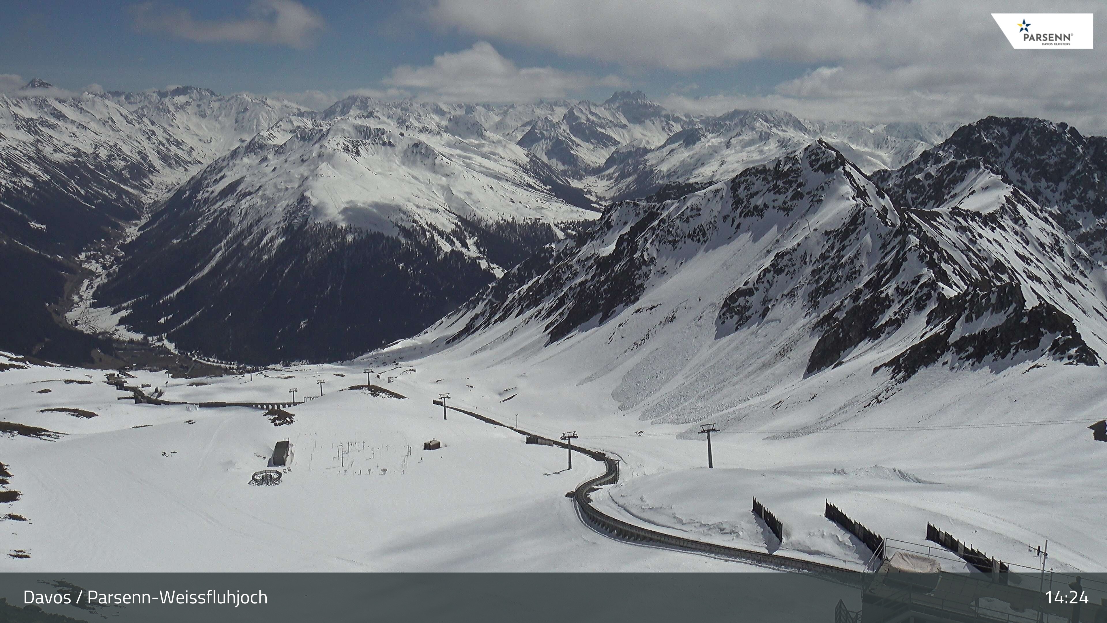 Archived image Webcam Parsenn: Blickrichtung Dorftäli