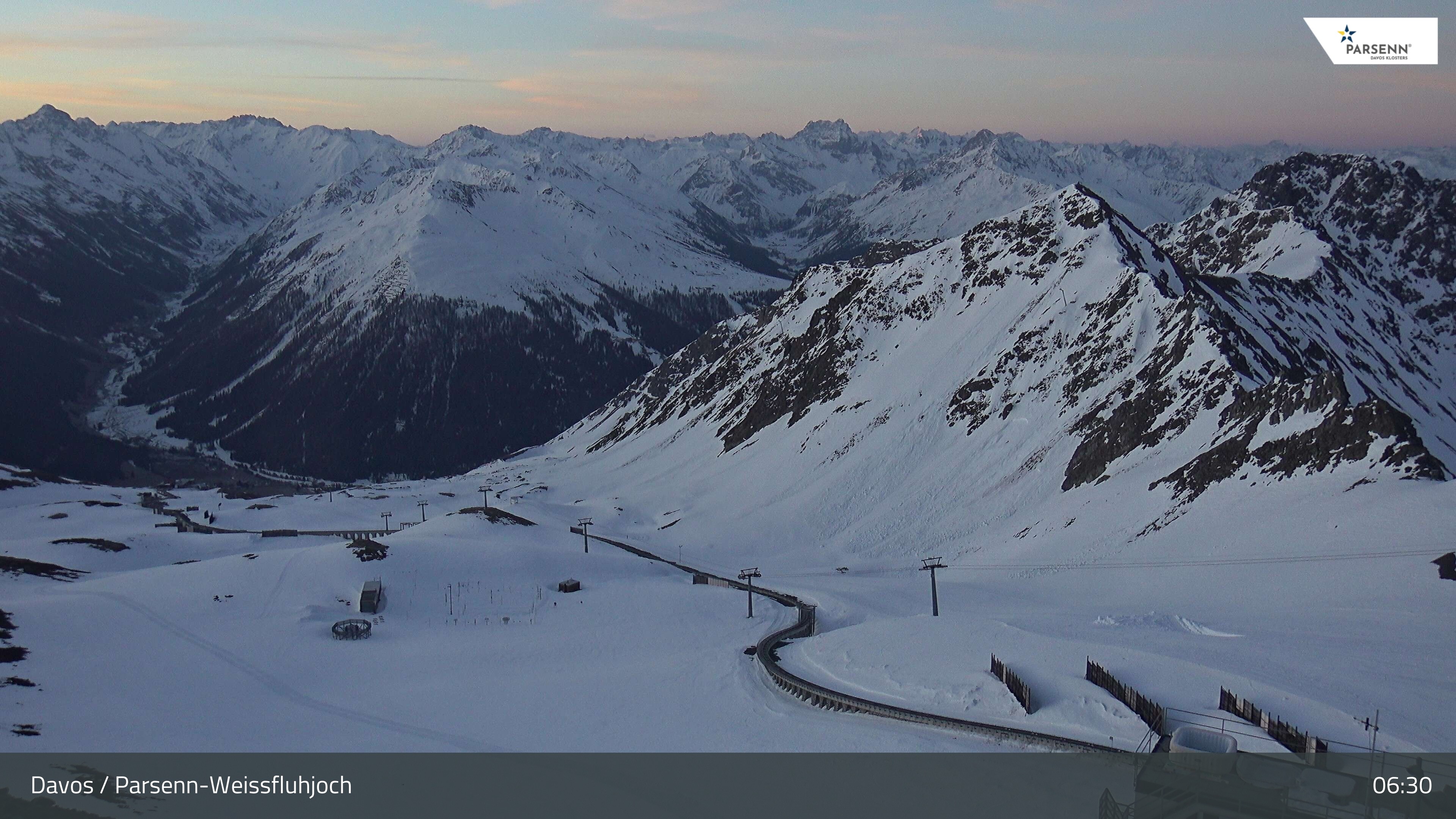 Archived image Webcam Parsenn: Blickrichtung Dorftäli