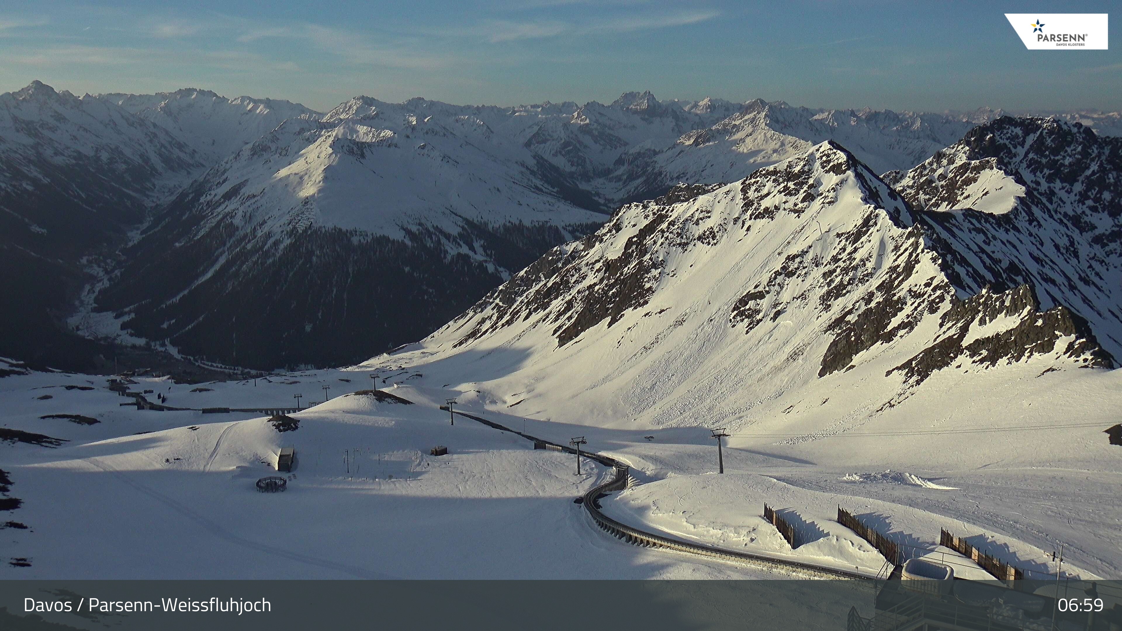 Archived image Webcam Parsenn: Blickrichtung Dorftäli