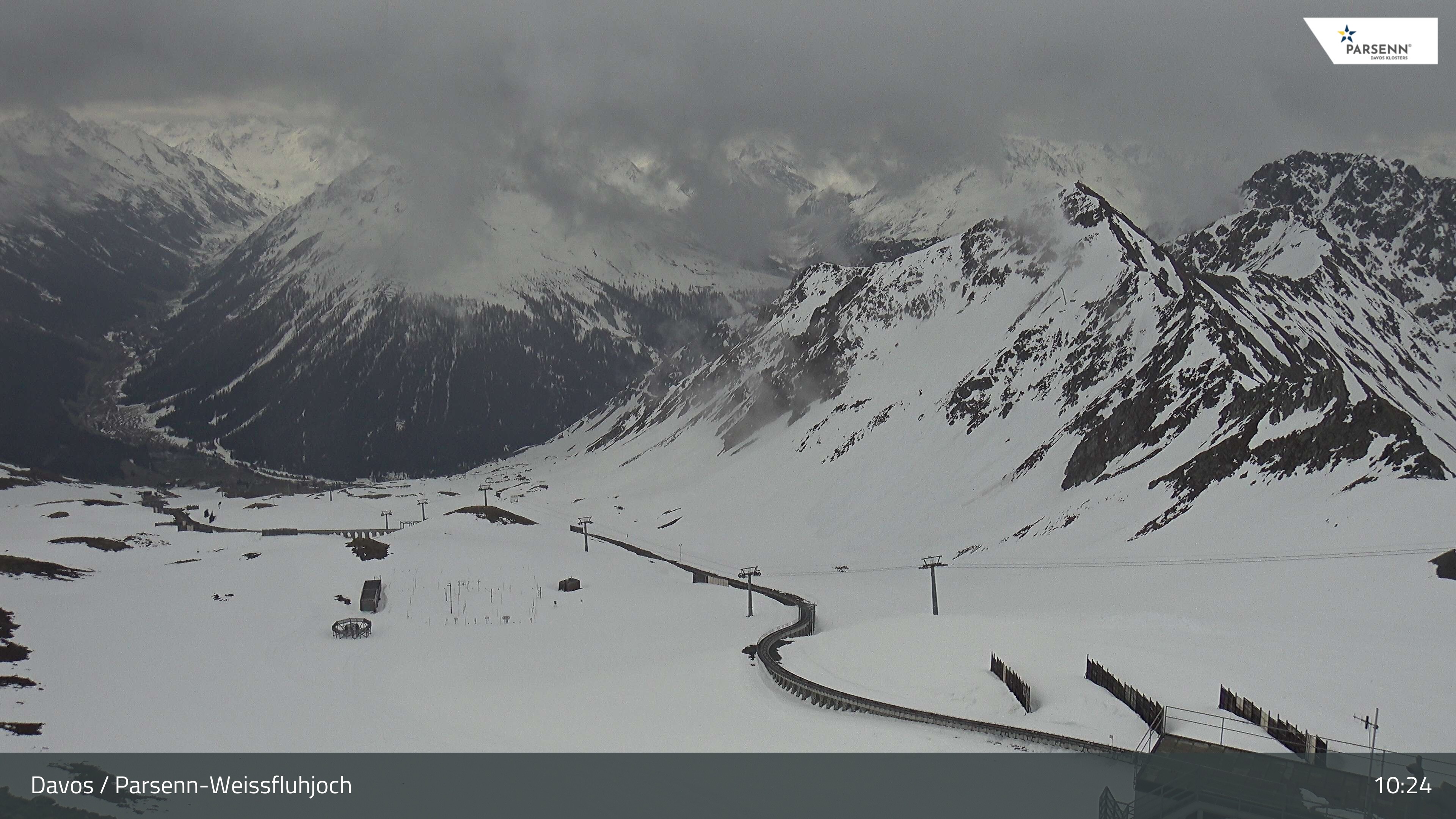 Archived image Webcam Parsenn: Blickrichtung Dorftäli