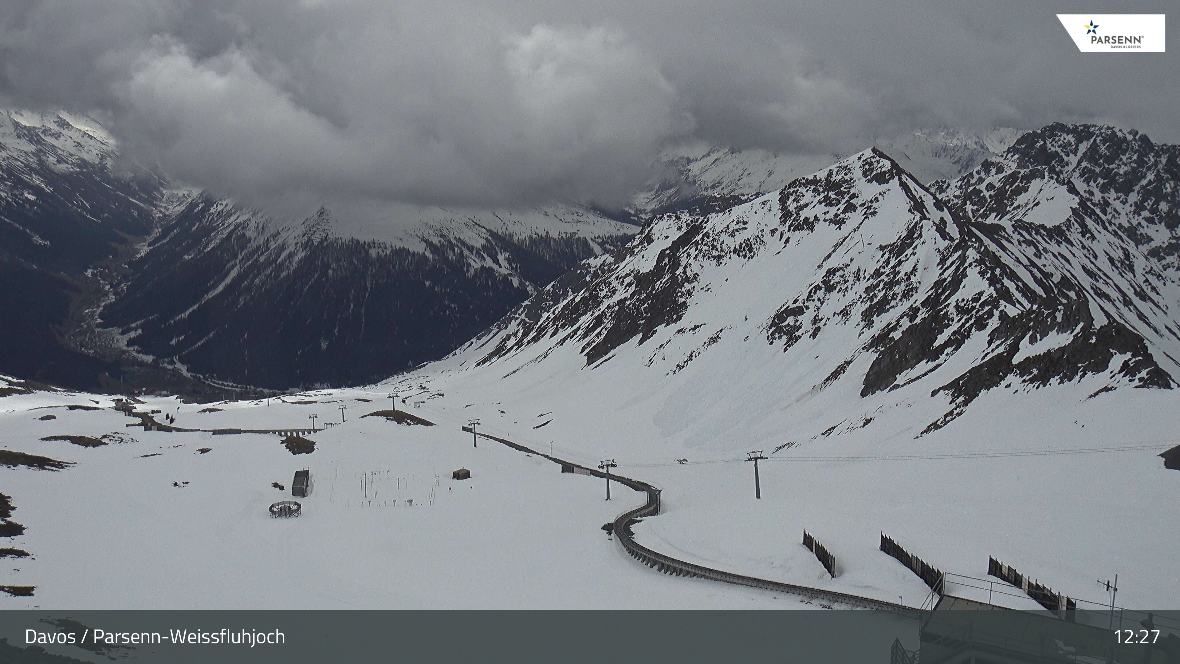 Archived image Webcam Parsenn: Blickrichtung Dorftäli