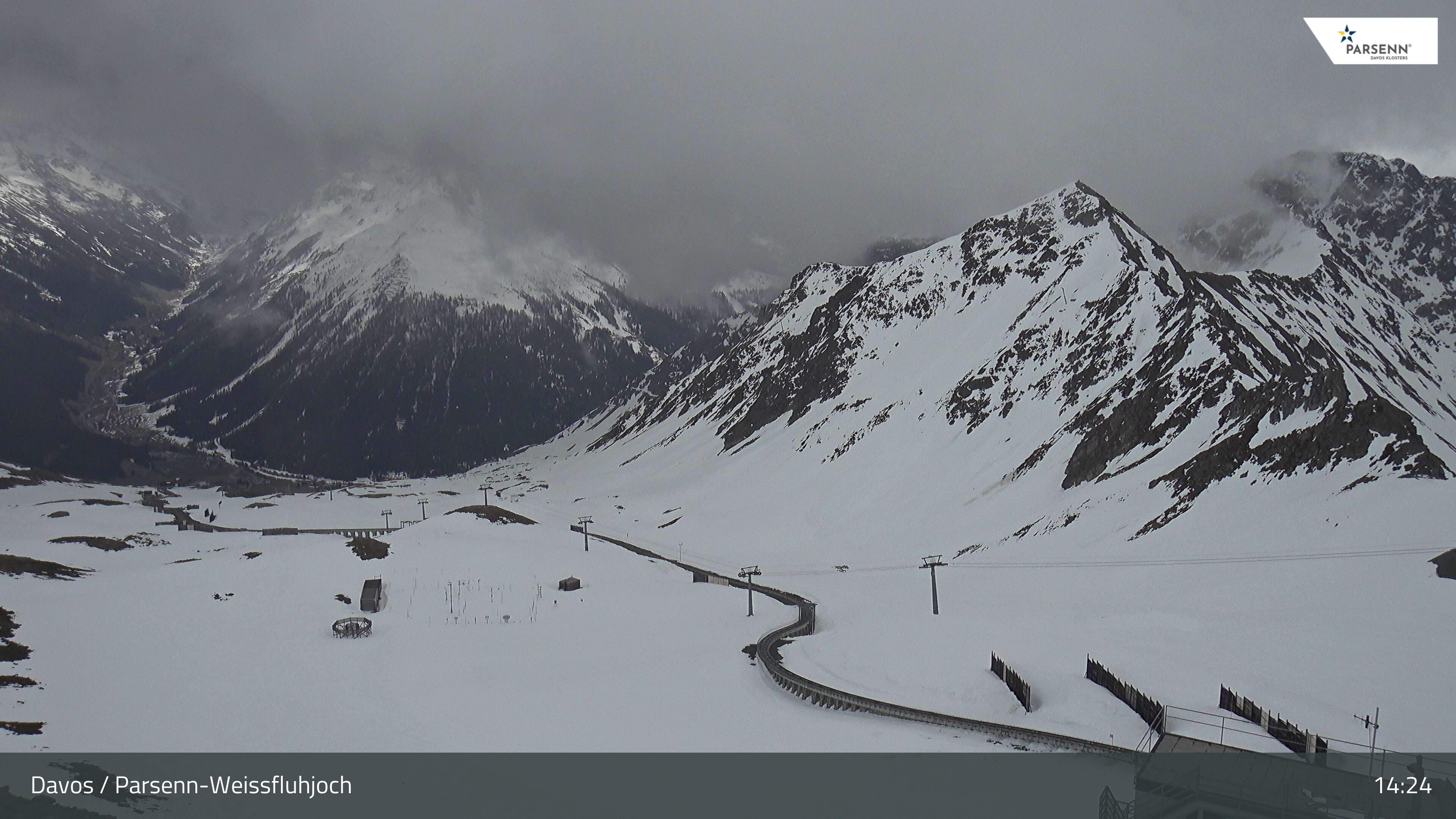 Archived image Webcam Parsenn: Blickrichtung Dorftäli