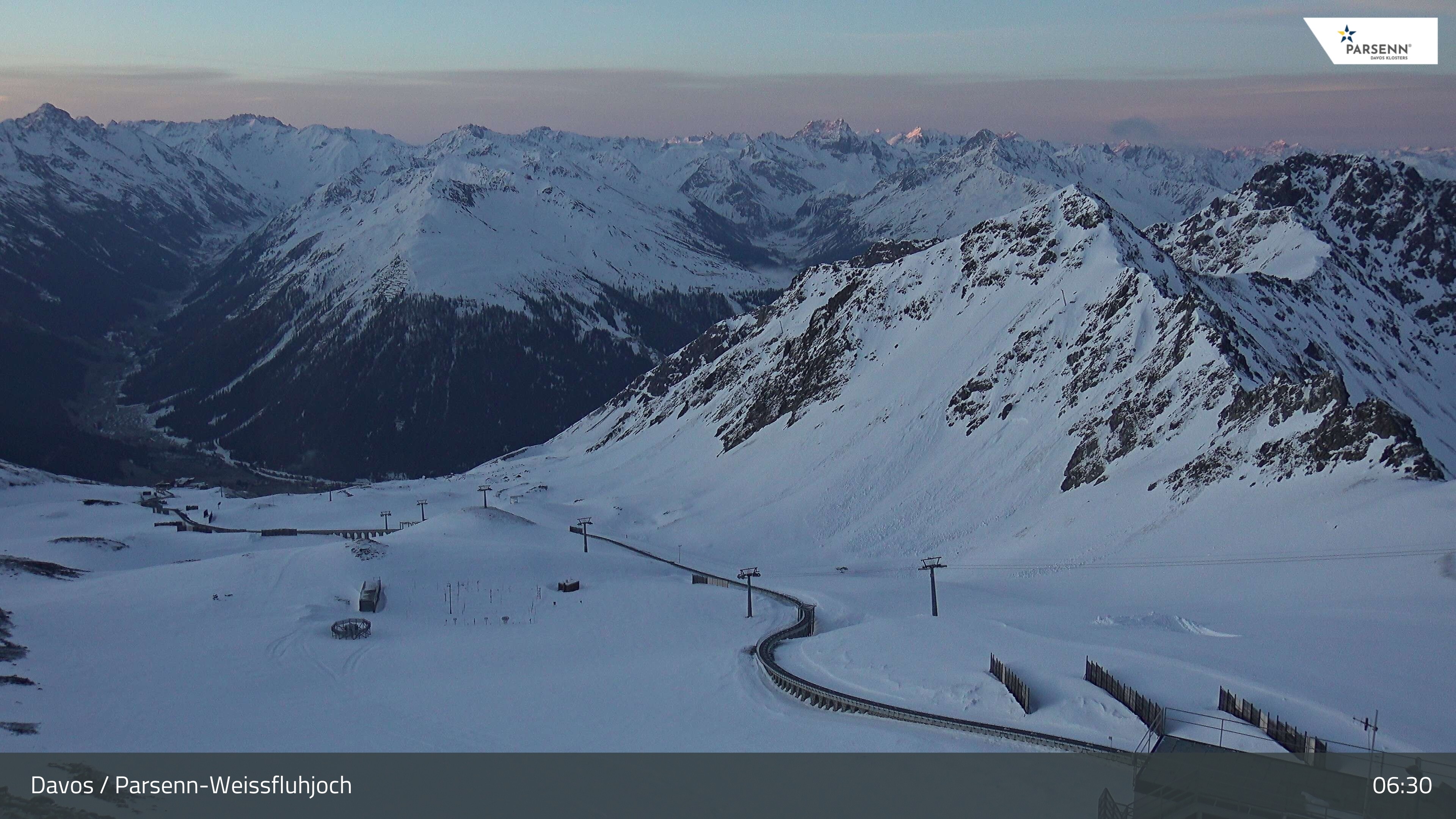 Archiv Foto Webcam Davos Klosters: Parsenn Weissfluhjoch