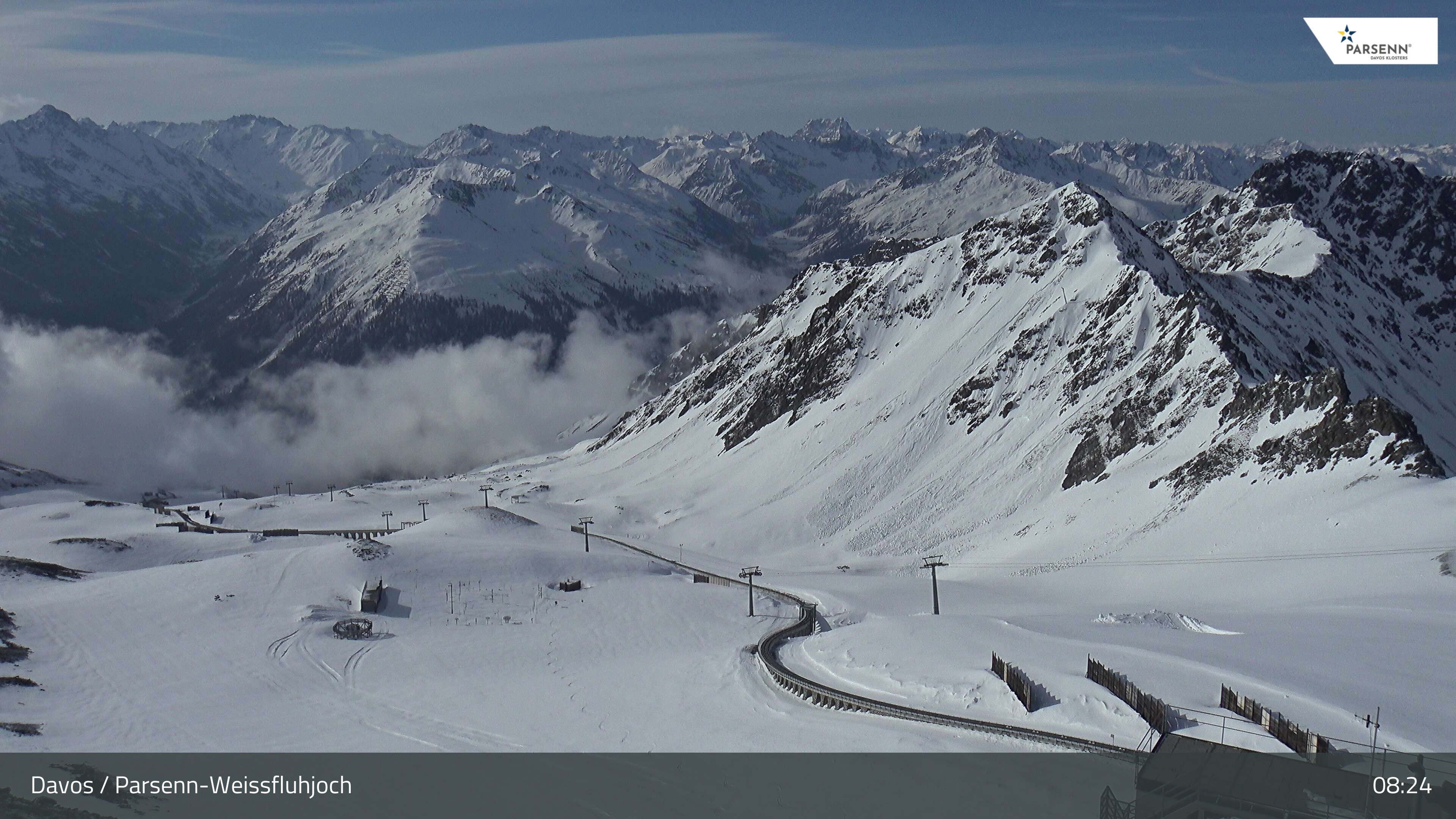 Archiv Foto Webcam Davos Klosters: Parsenn Weissfluhjoch