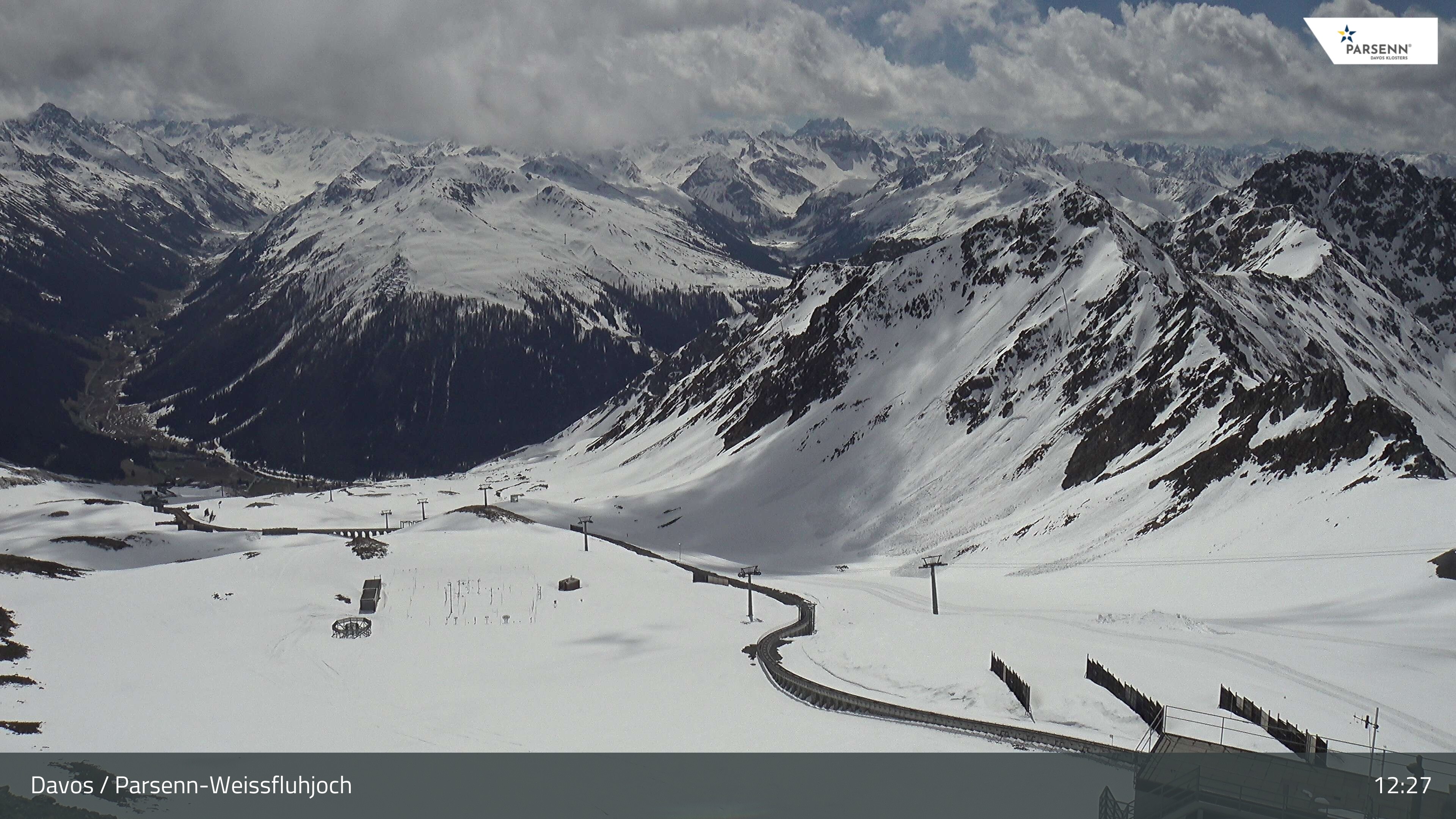 Archiv Foto Webcam Davos Klosters: Parsenn Weissfluhjoch