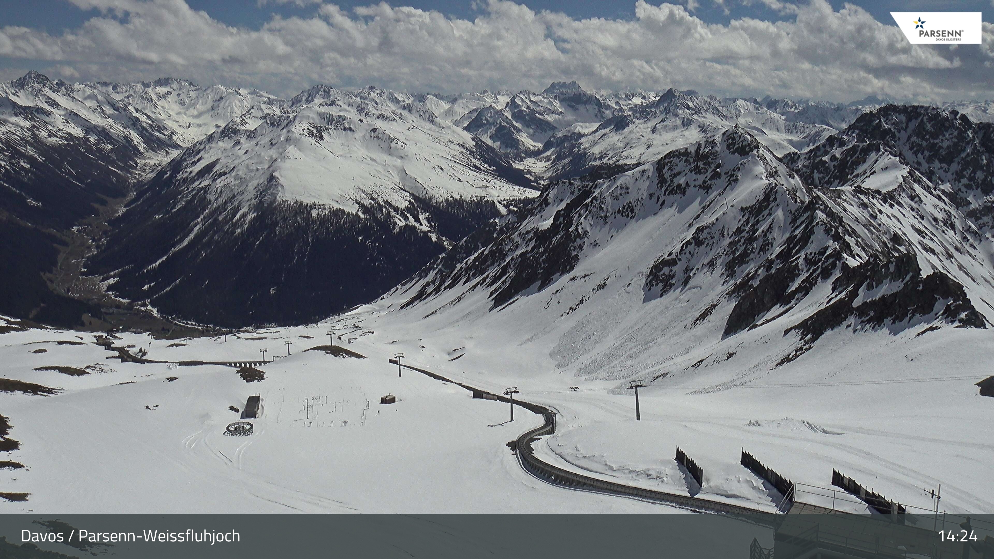 Archiv Foto Webcam Davos Klosters: Parsenn Weissfluhjoch