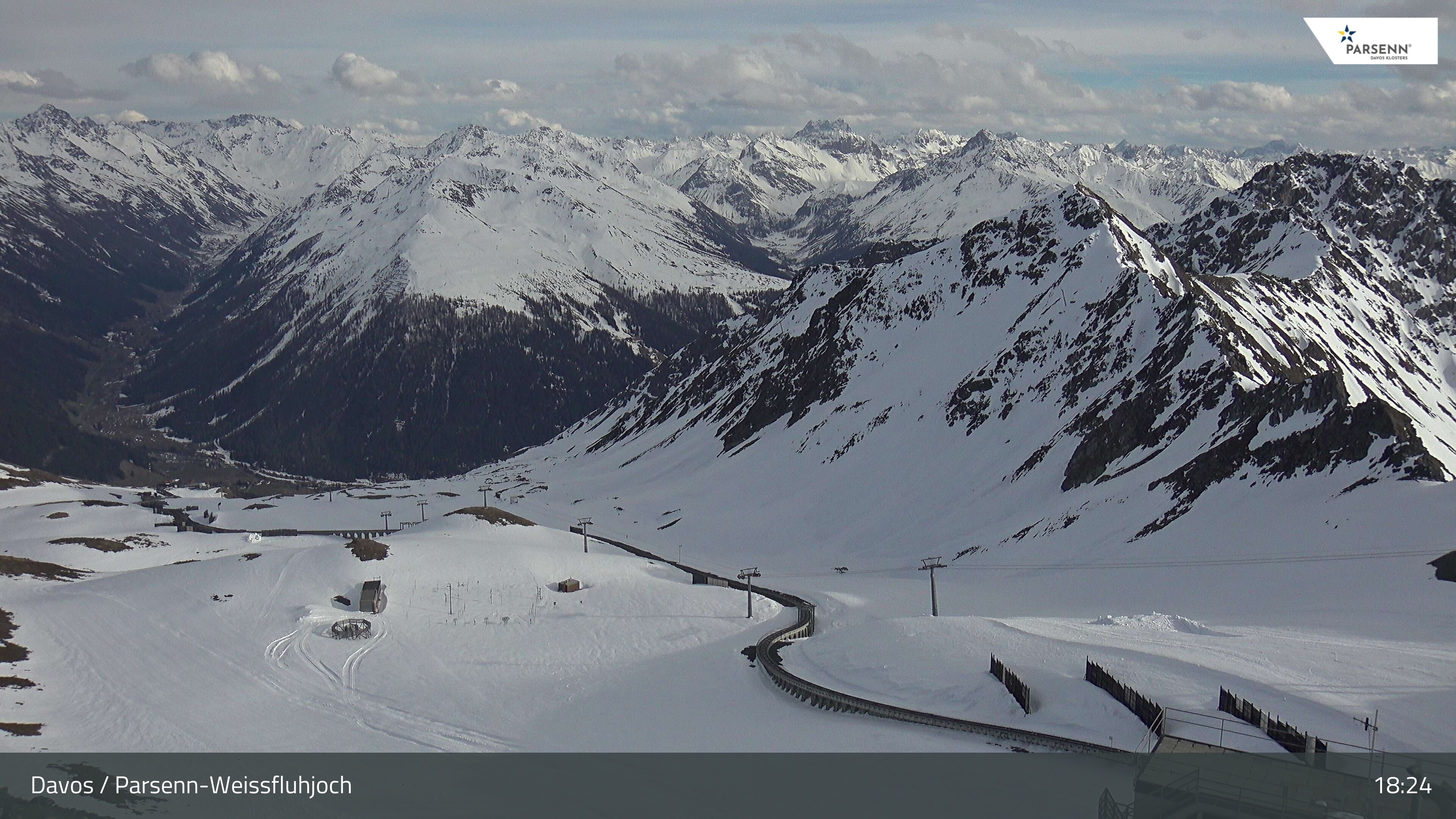 Archiv Foto Webcam Davos Klosters: Parsenn Weissfluhjoch