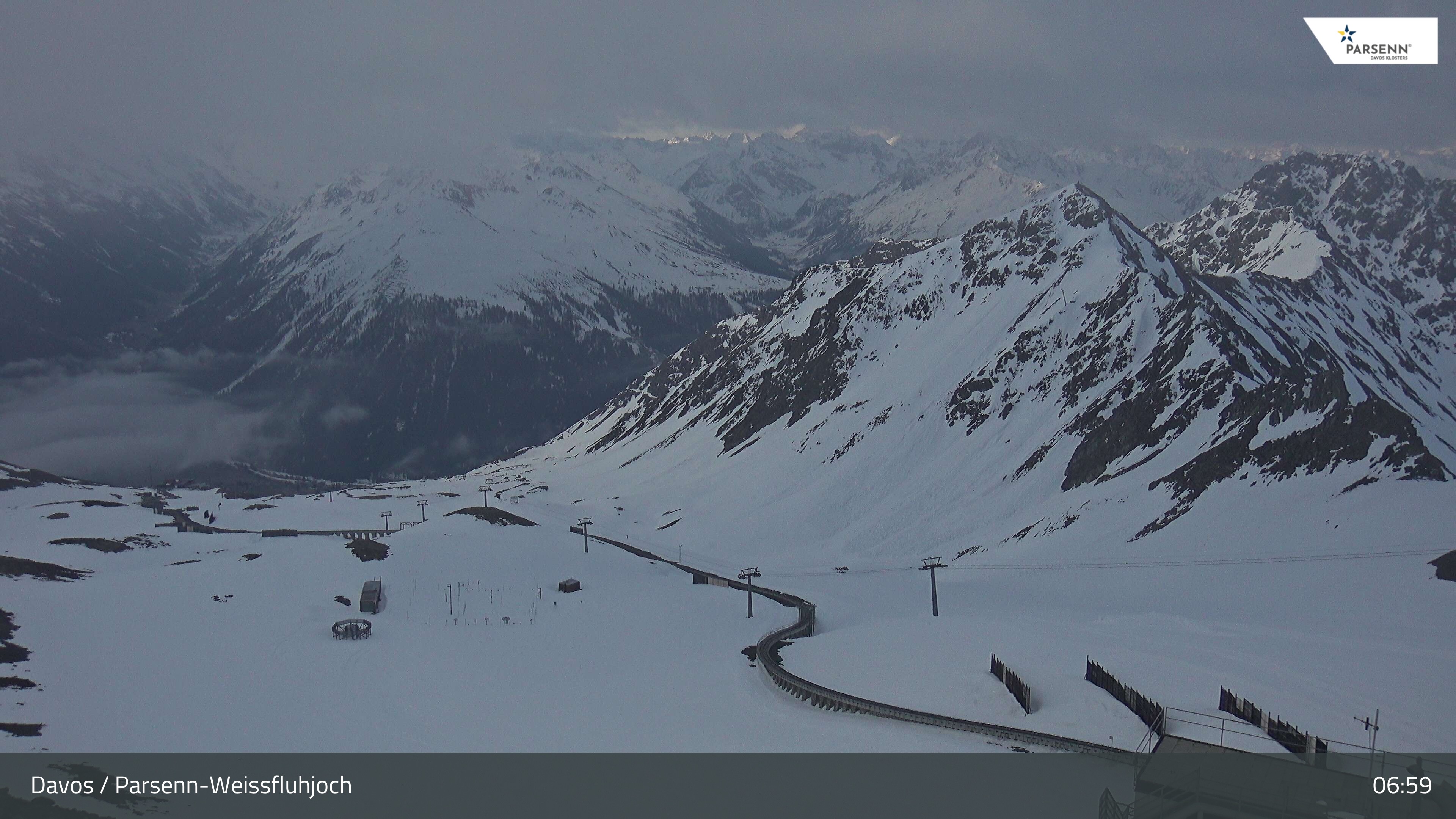 Archiv Foto Webcam Davos Klosters: Parsenn Weissfluhjoch